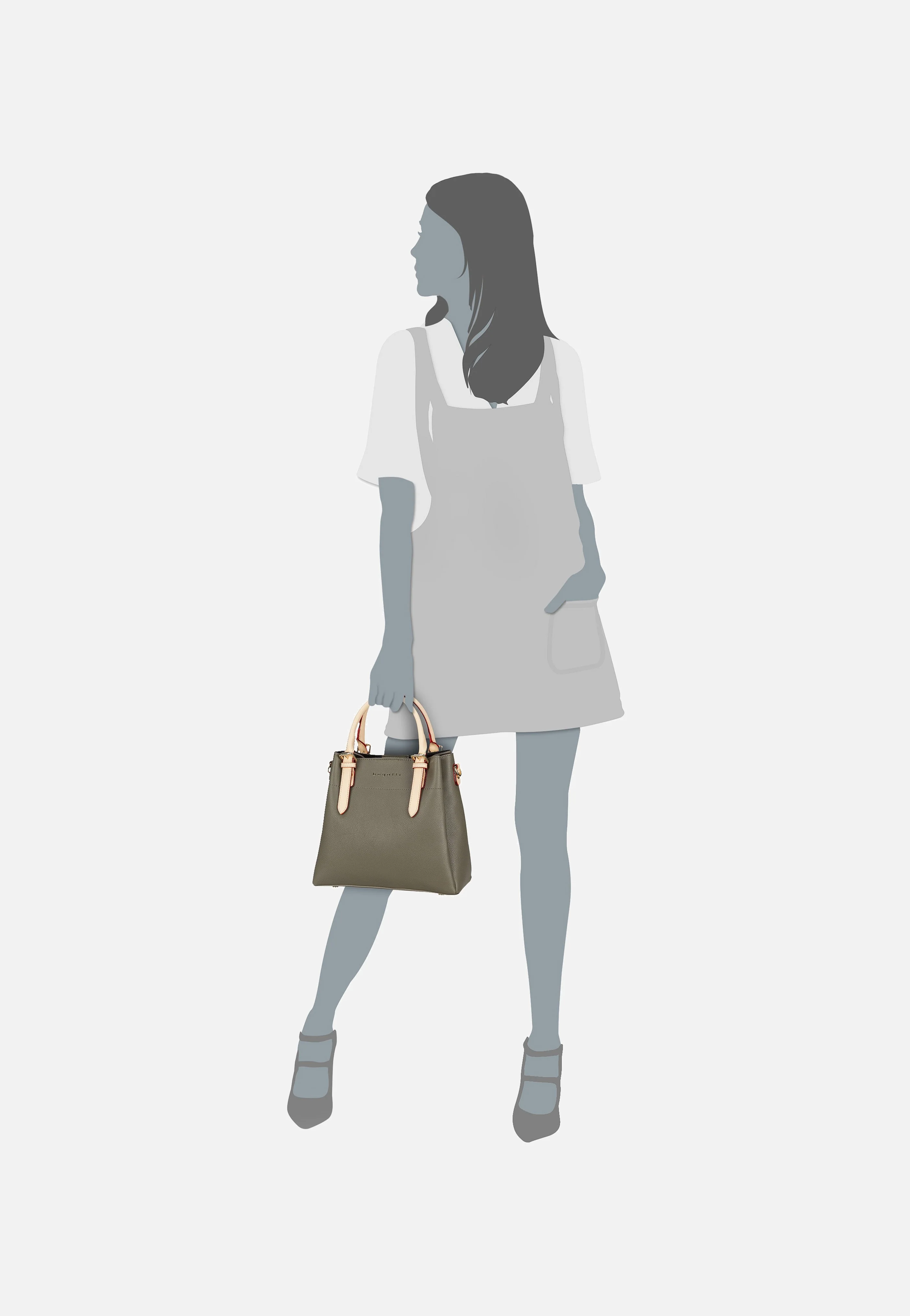 Ella Top Handle M Olive - Henkeltasche - Image 6