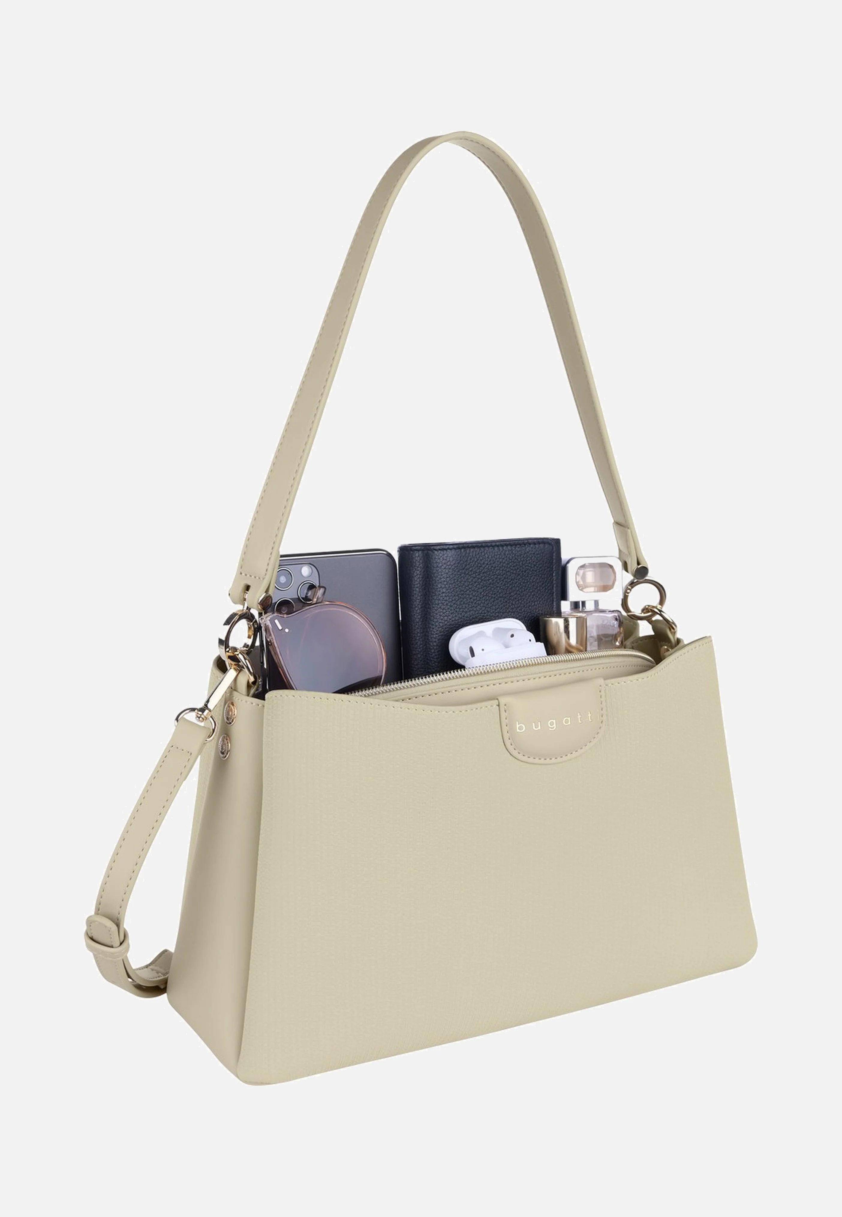 Leah Shoulder Bag M Beige - Umhängetasche - Image 5