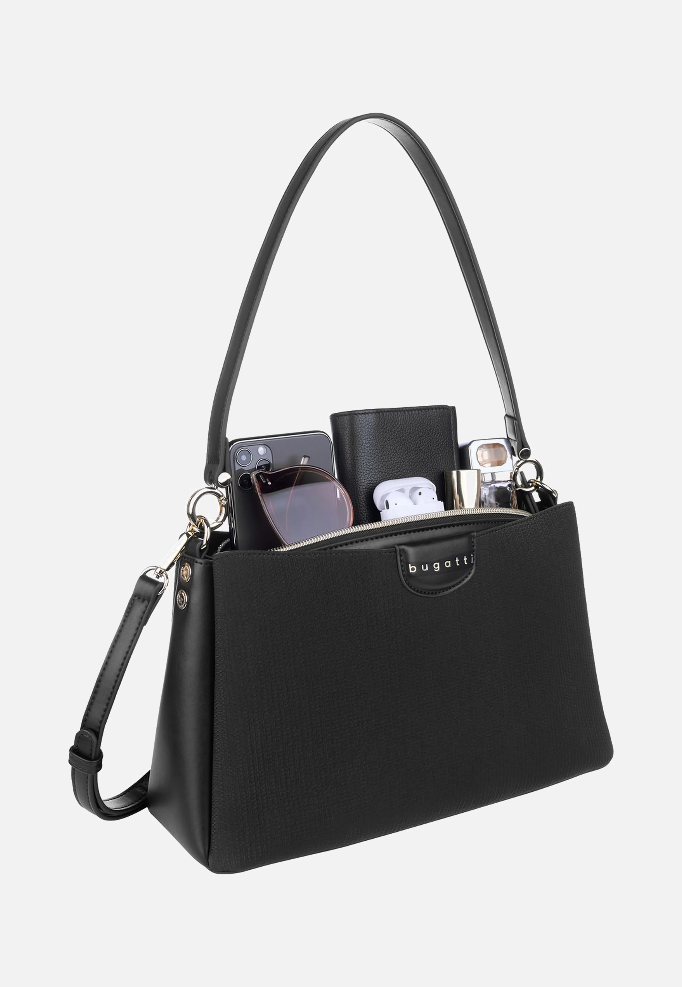 Leah Shoulder Bag M Black - Umhängetasche - Image 5