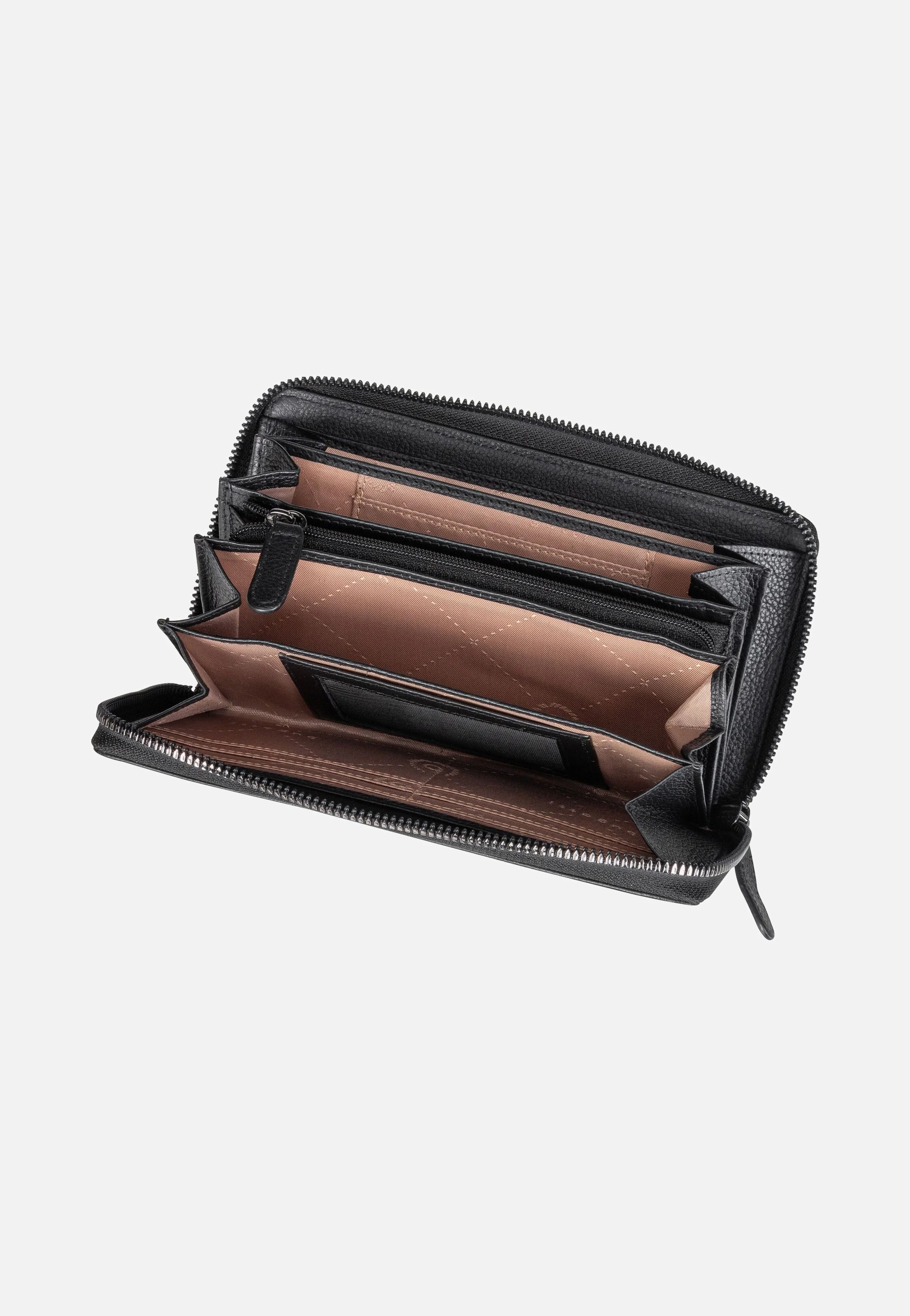 Mira Long Zip 1012 Schwarz - Portemonnaie - Image 5