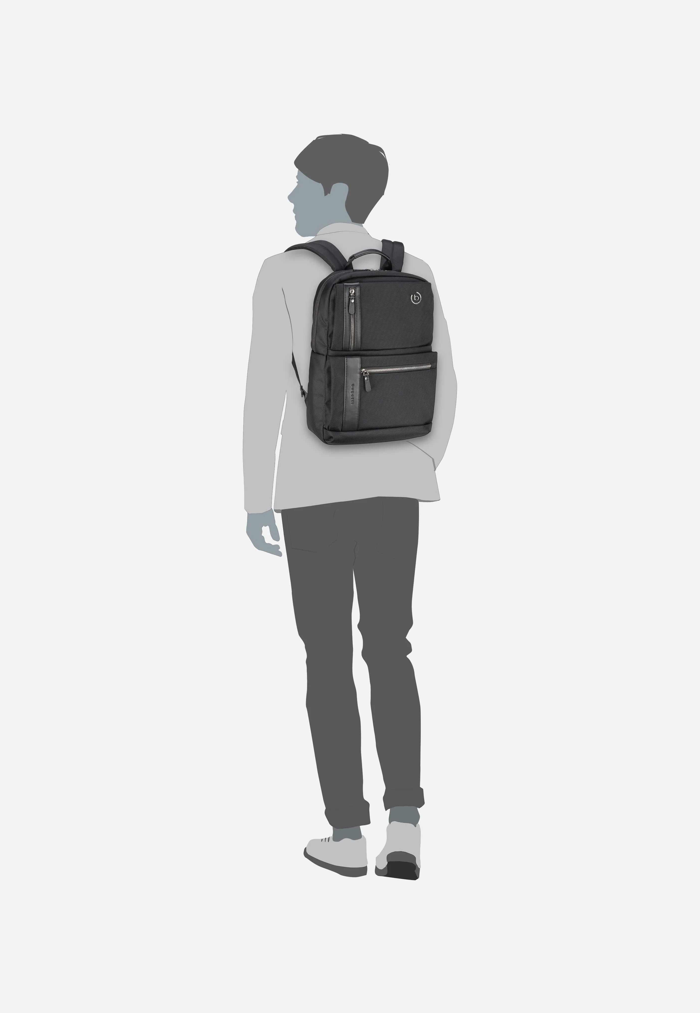 Nero Medium Schwarz - Rucksack - Image 6