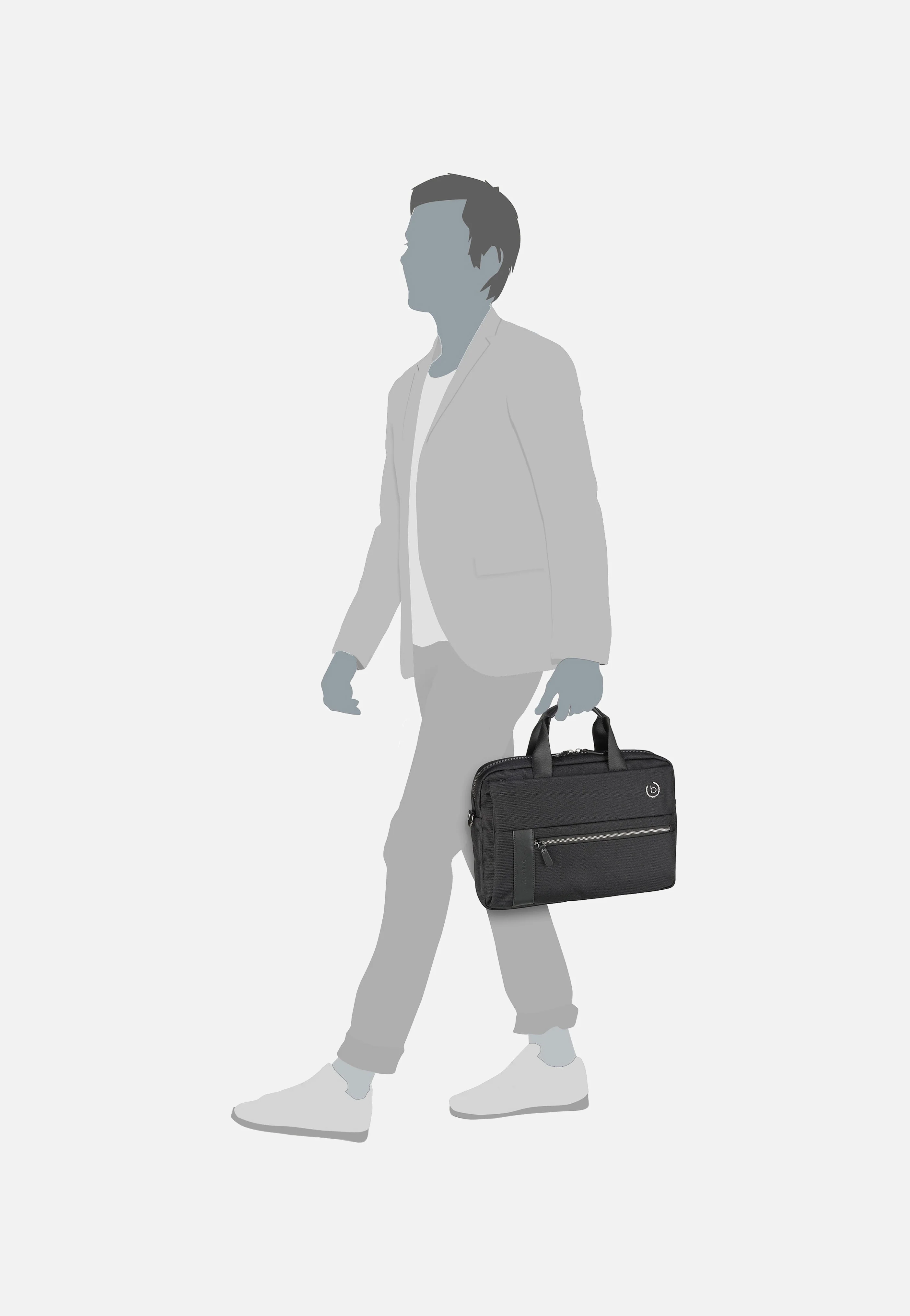 Nero Workbag Medium Schwarz - Aktentasche - Image 8