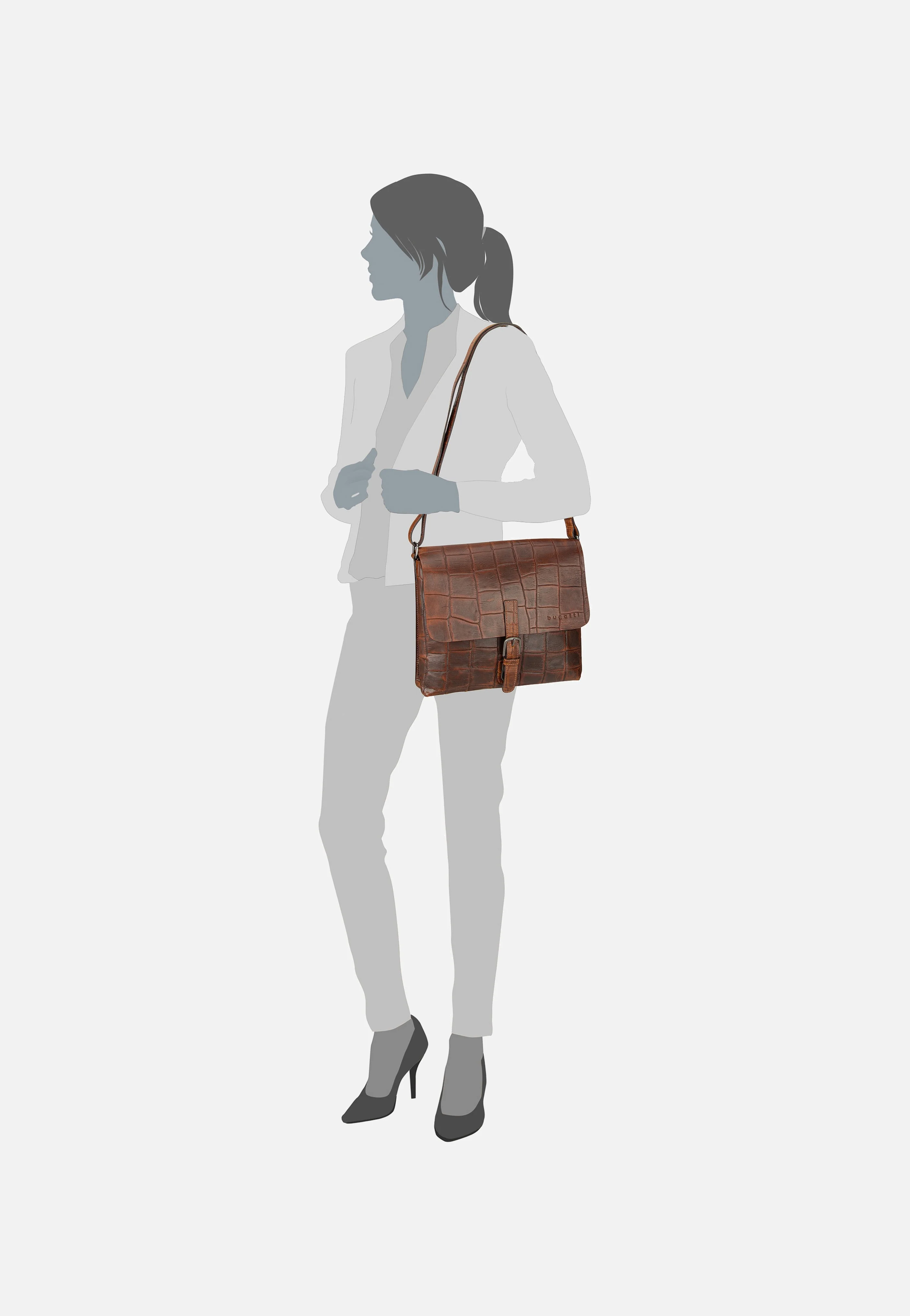 Nevio Cognac - Messenger Bag - Image 6