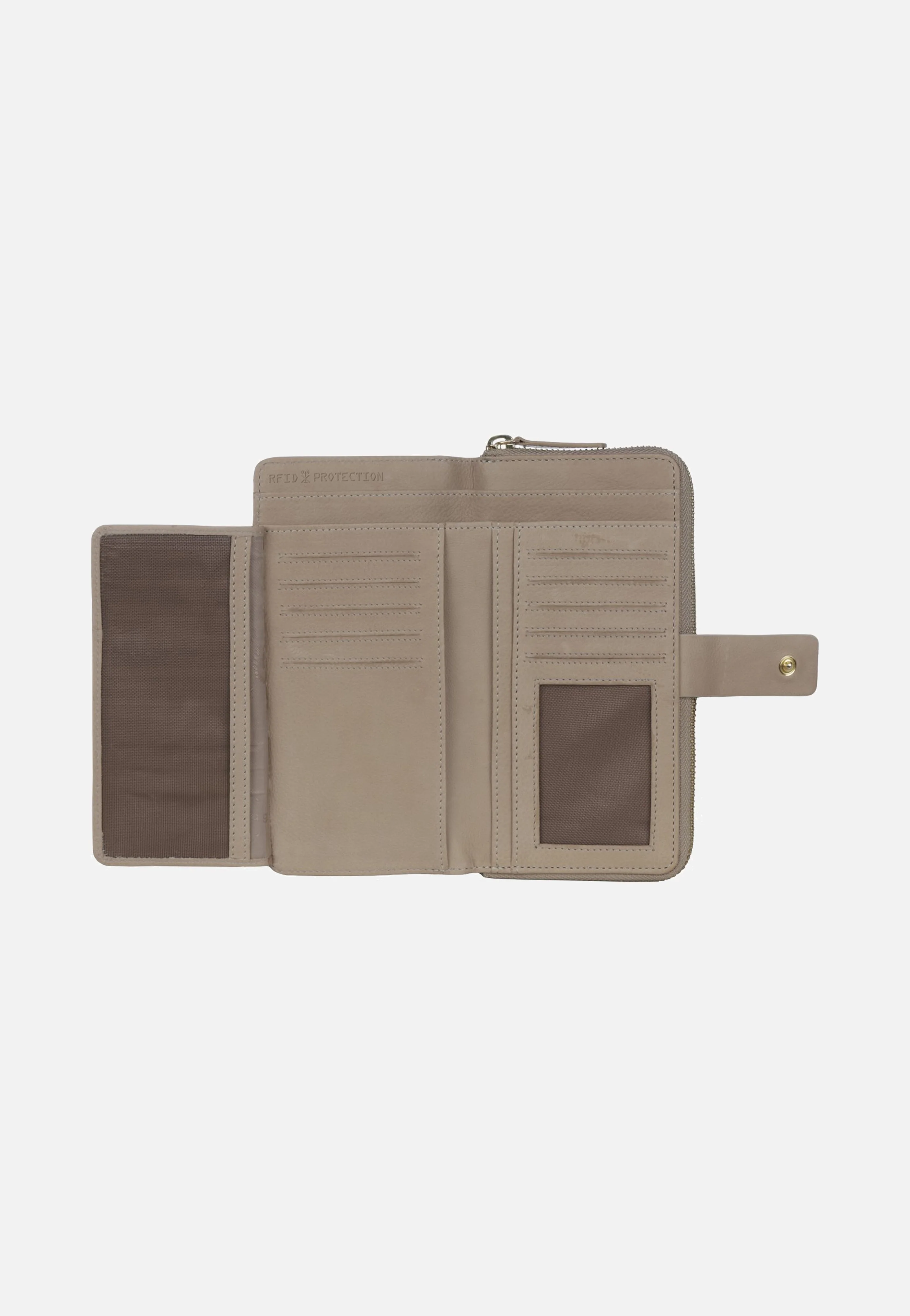 Noemi Ladies Long Zip Wallet Sand - Portemonnaie - Image 5
