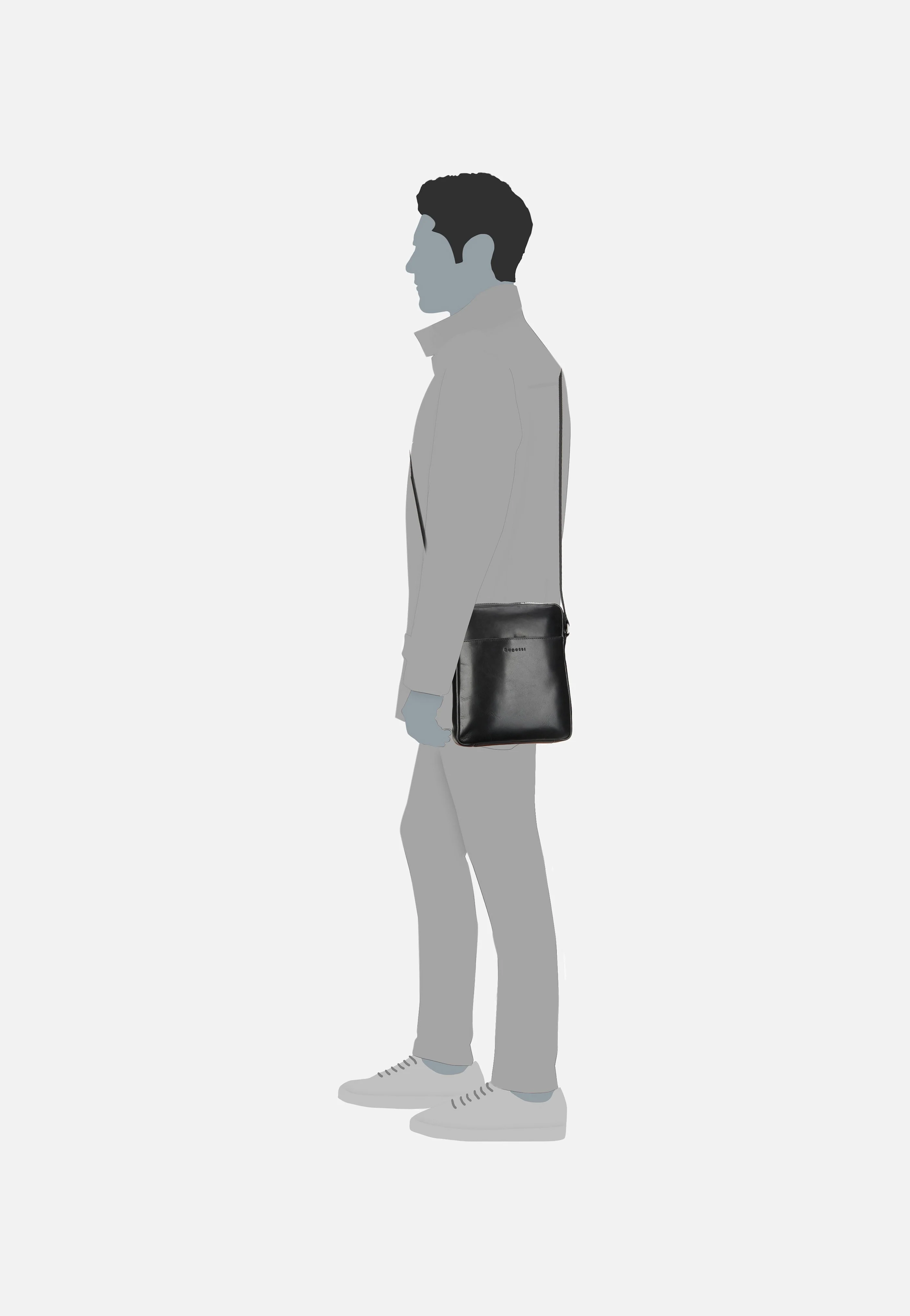 Romano 4016 Schwarz - Crossbody Bag - Image 7