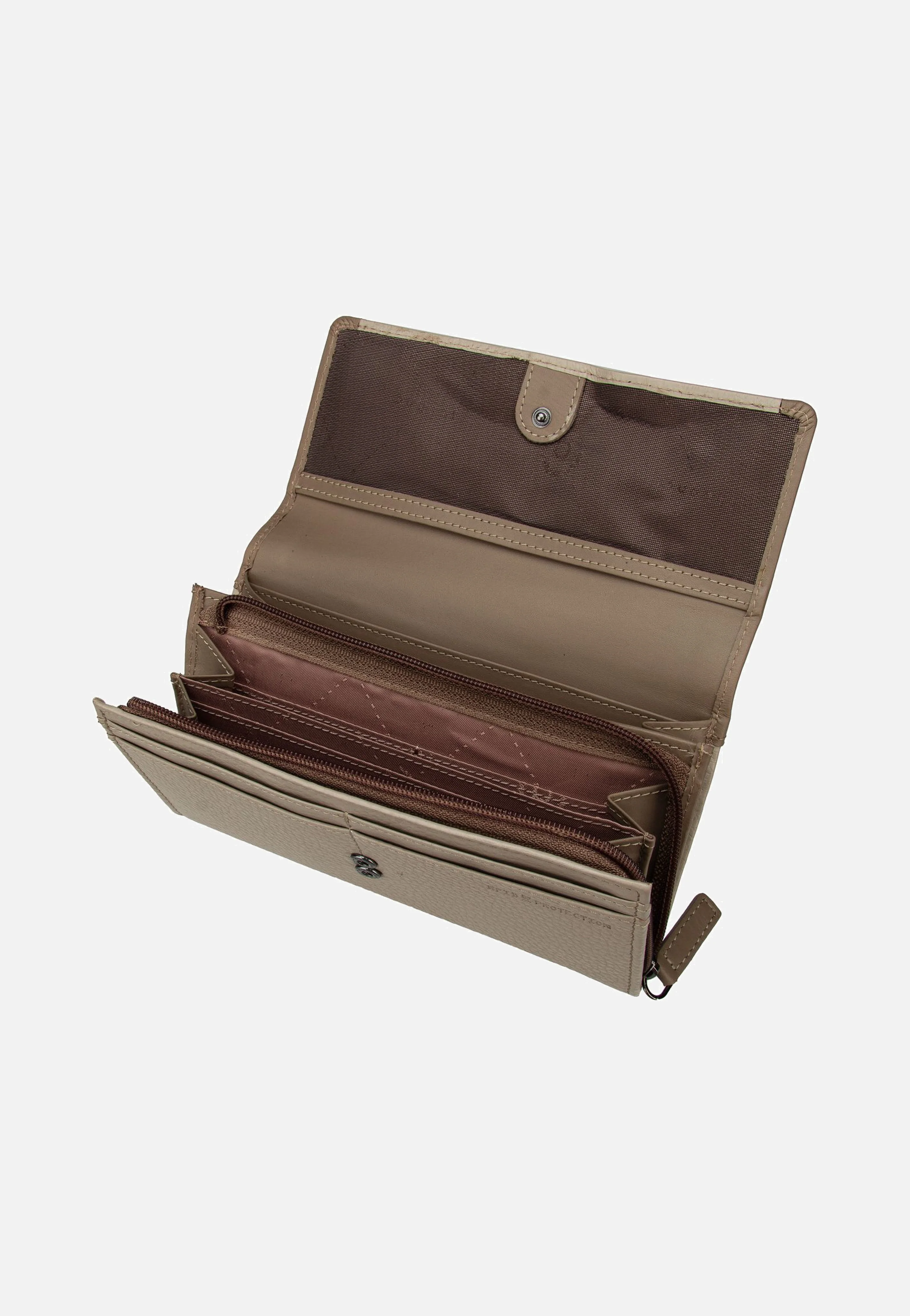 Sina Ladies Long With Flap Beige - Portemonnaie - Image 3