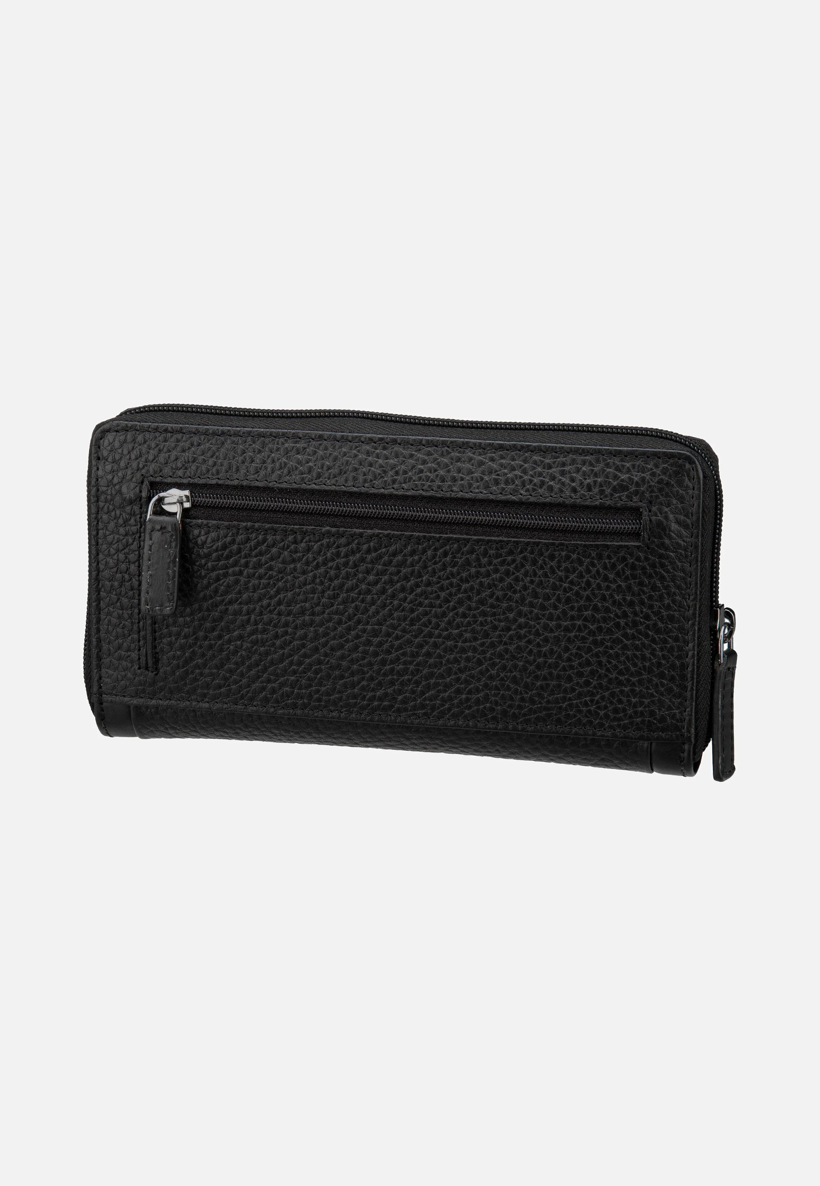 Sina Ladies Long Zip Schwarz - Portemonnaie - Image 2
