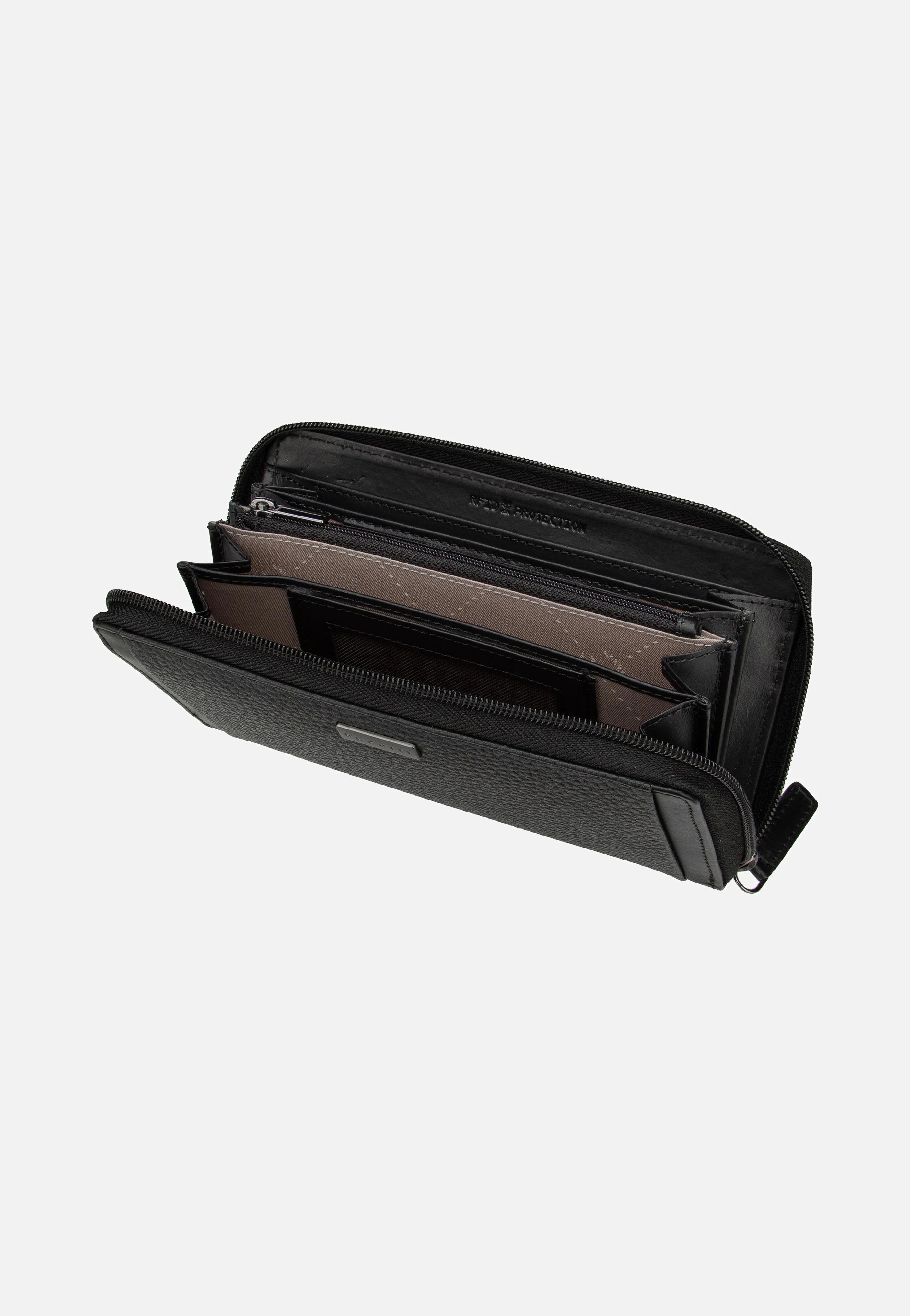 Sina Ladies Long Zip Schwarz - Portemonnaie - Image 3