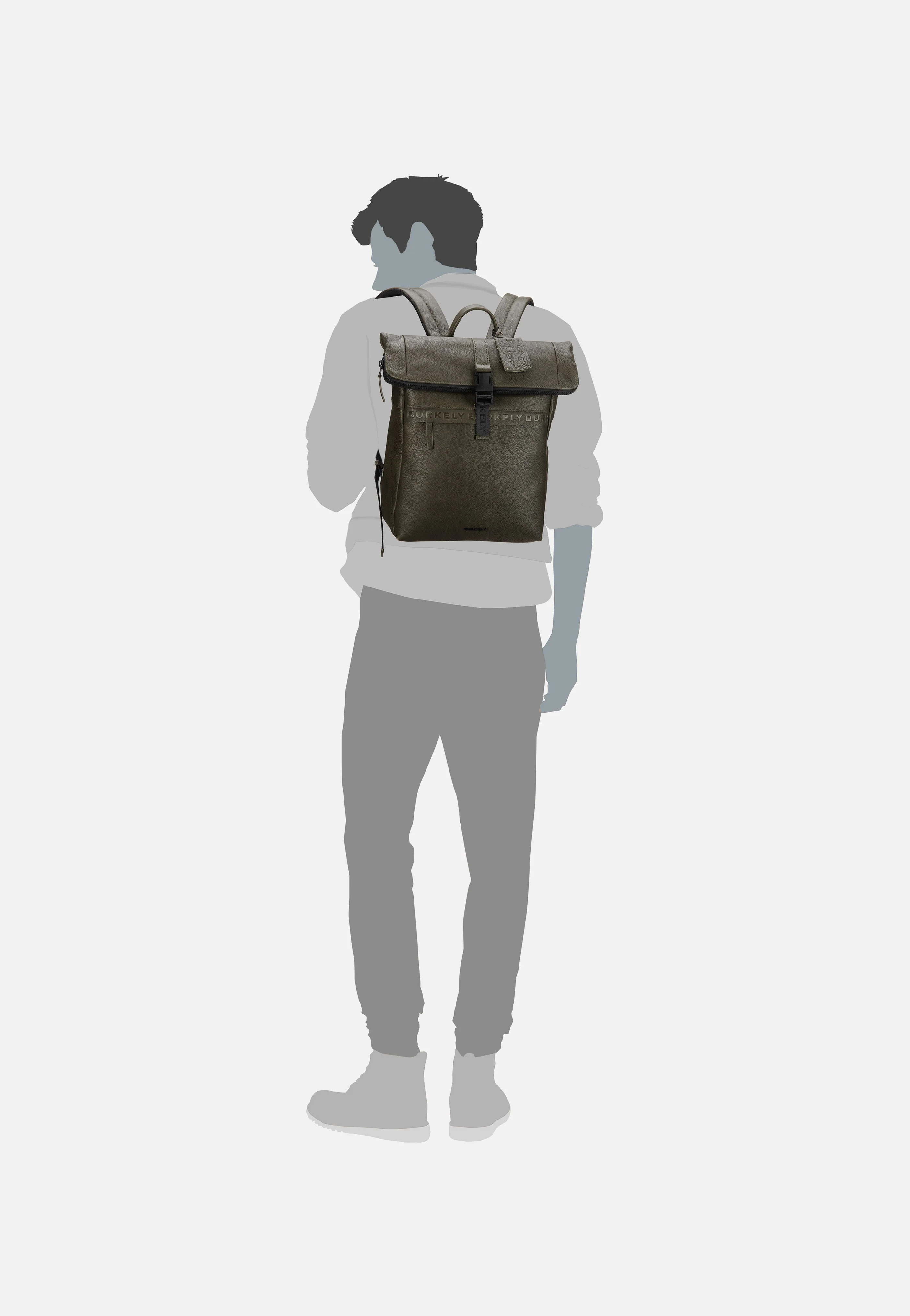Minimal Mason 1000805 Green - Rolltop Rucksack - Image 7