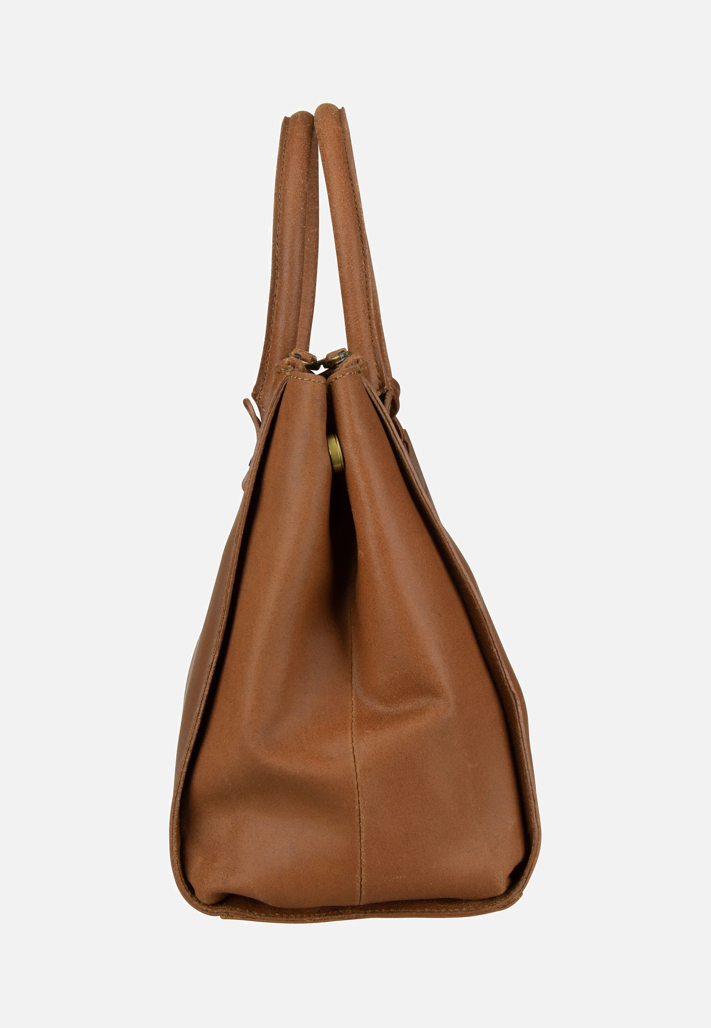 Vintage Wieske 2-Zipper 6971 Cognac - Bowling Bag - Image 6