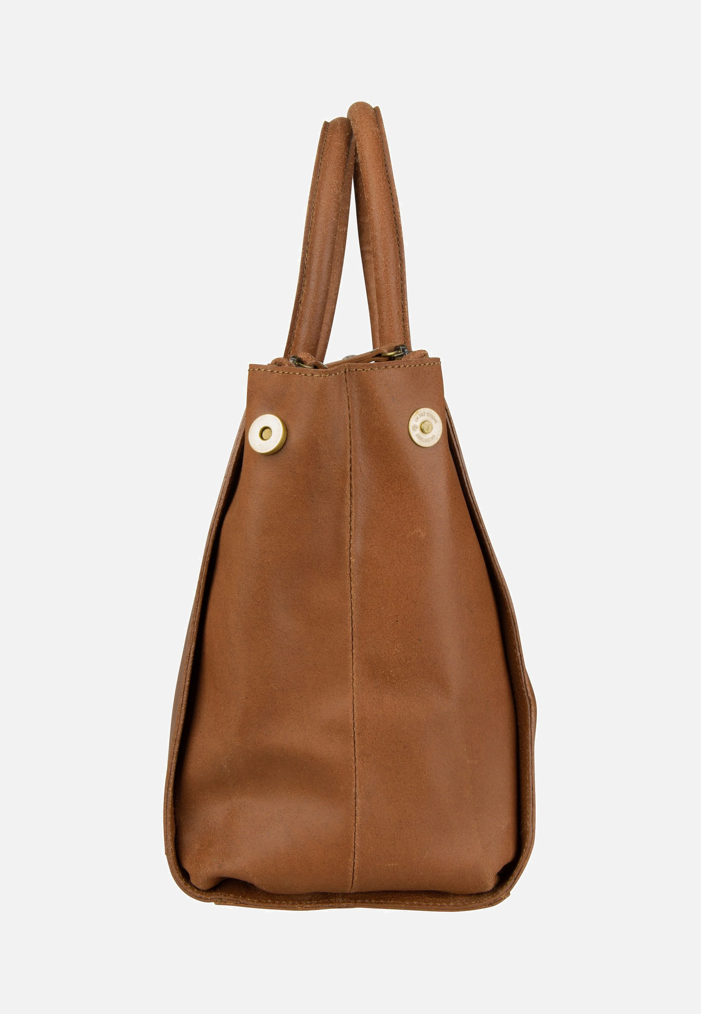 Vintage Wieske 2-Zipper 6971 Cognac - Bowling Bag - Image 7