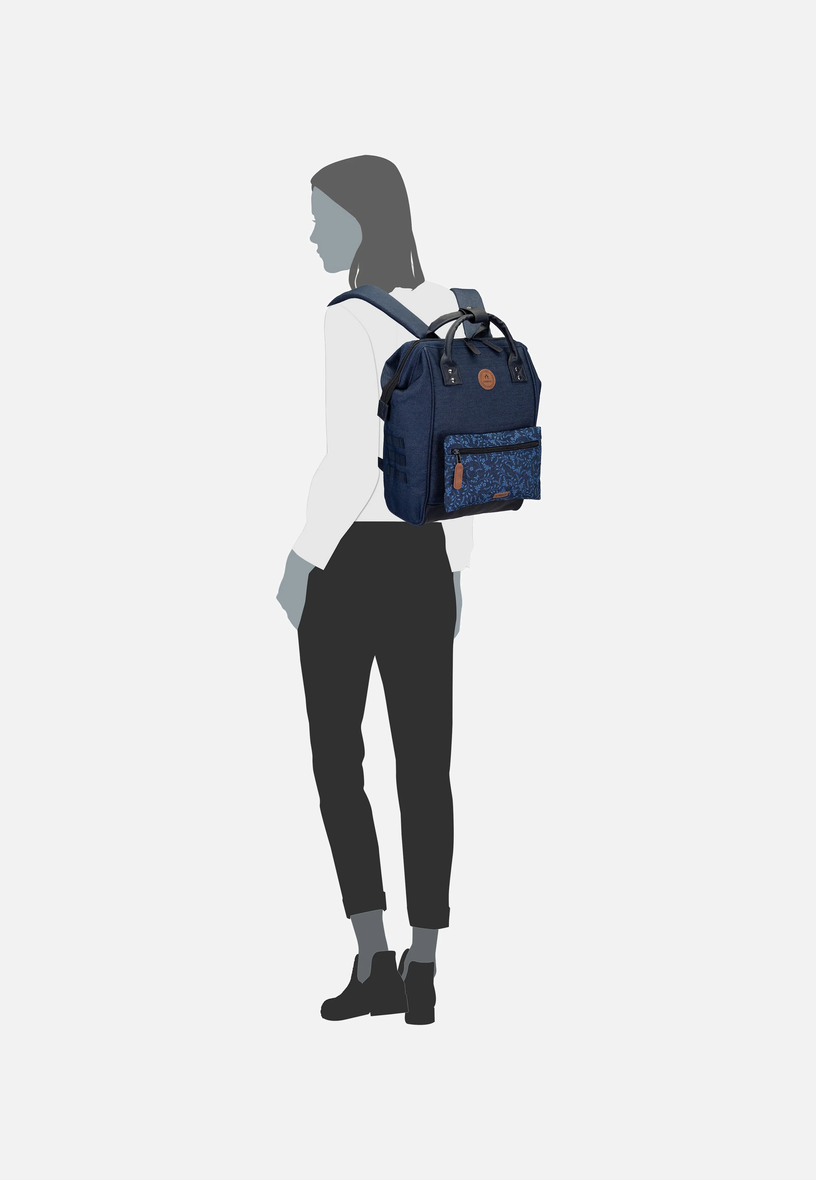 Adventurer Recycled Denim Medium Namur - Rucksack - Image 9