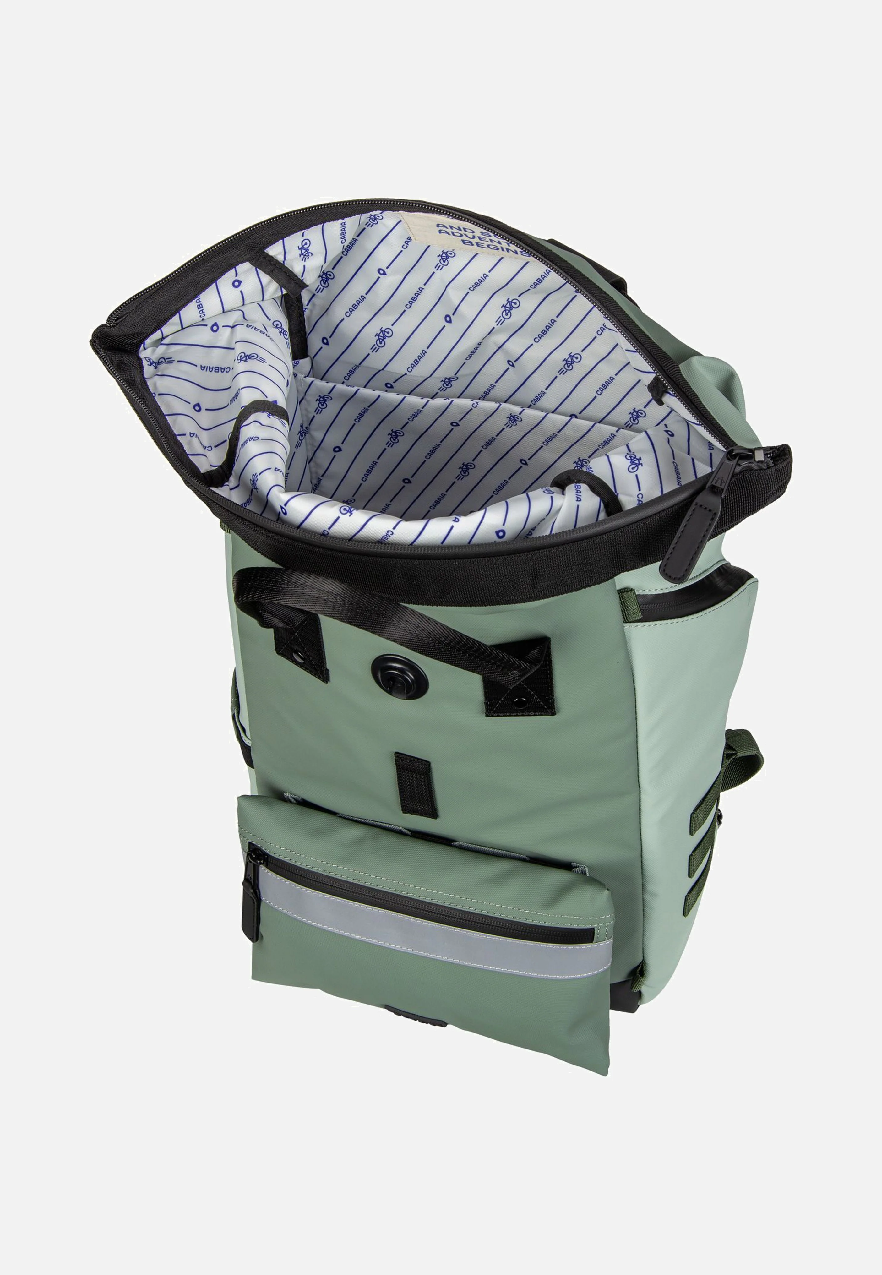 Explorer Recycled Oxford Medium Menton - Rolltop Rucksack - Image 5