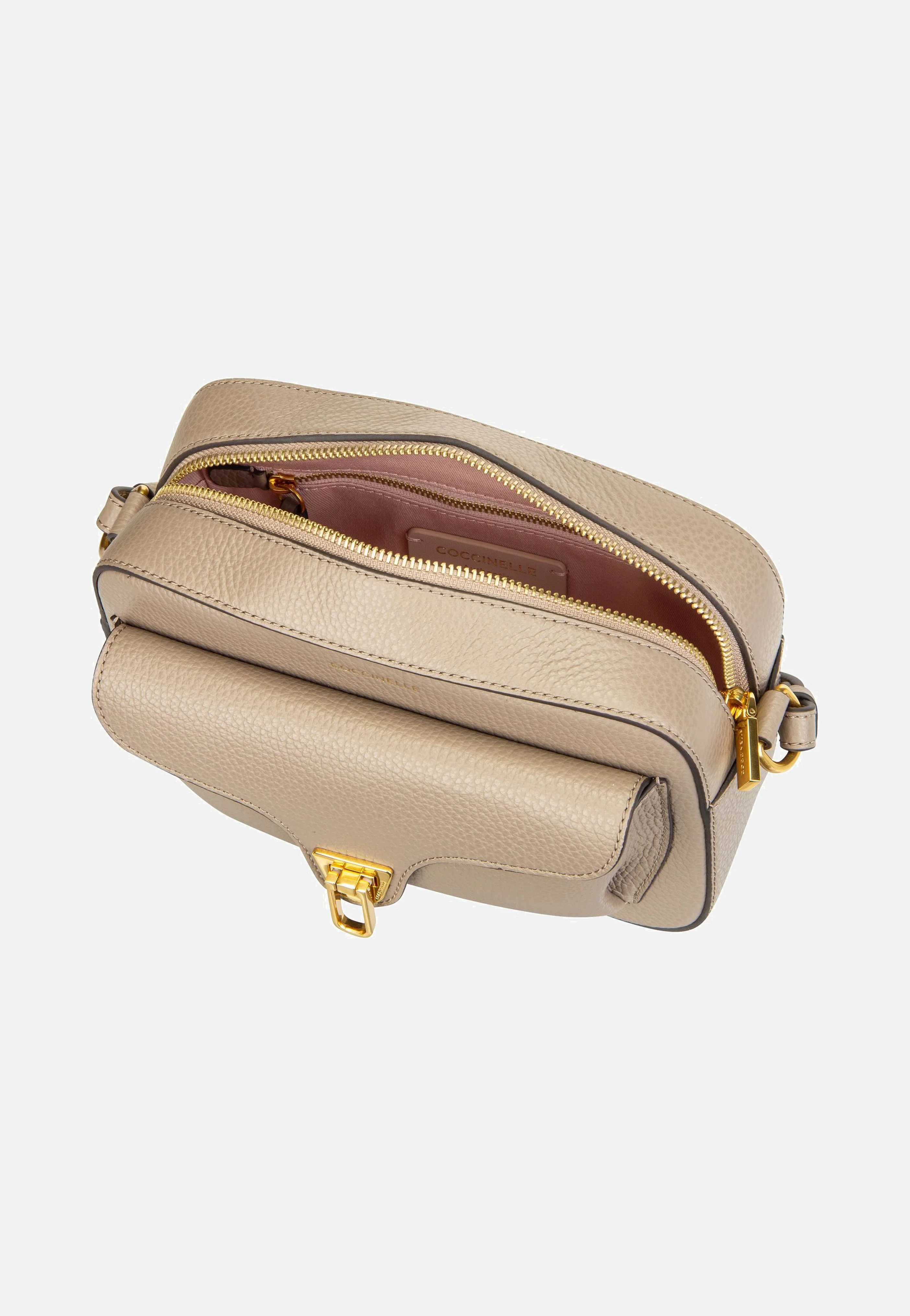 Coccinelle Beat Soft 1502 Warm Taupe - Crossbody Bag - Image 4