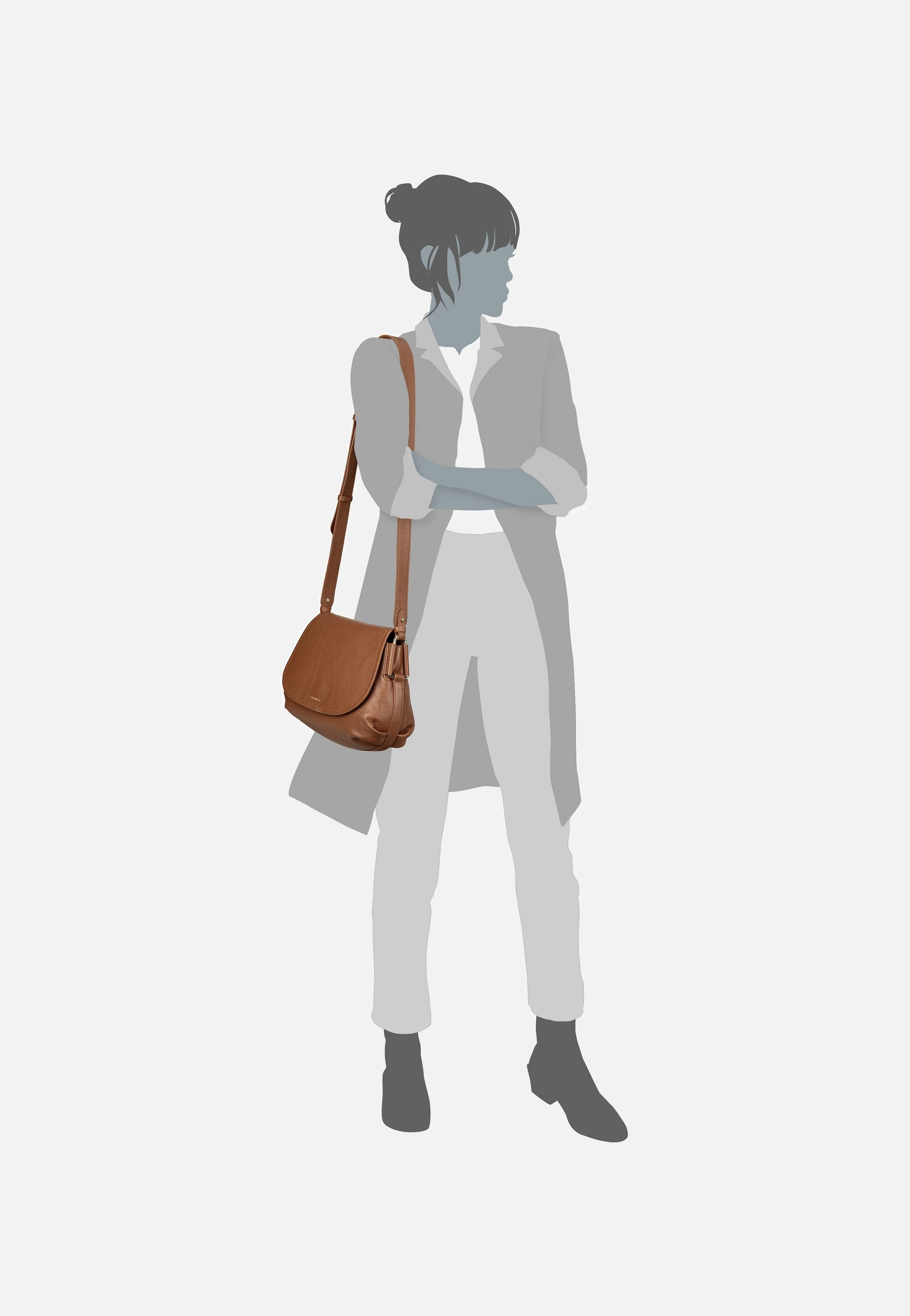 Coccinellerebekka 1501 Cognac - Saddle Bag - Image 6
