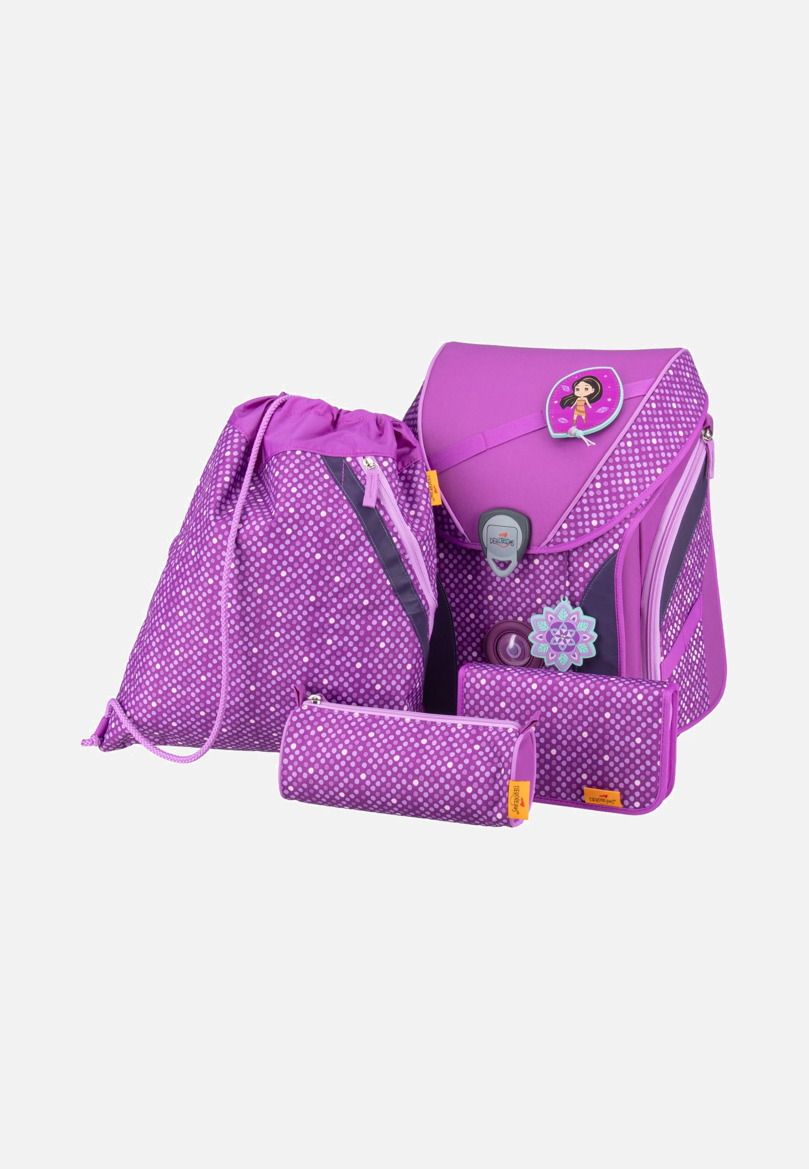 ErgoFlex MAX Set 2 Purple Dots - Schulrucksack - Image 5