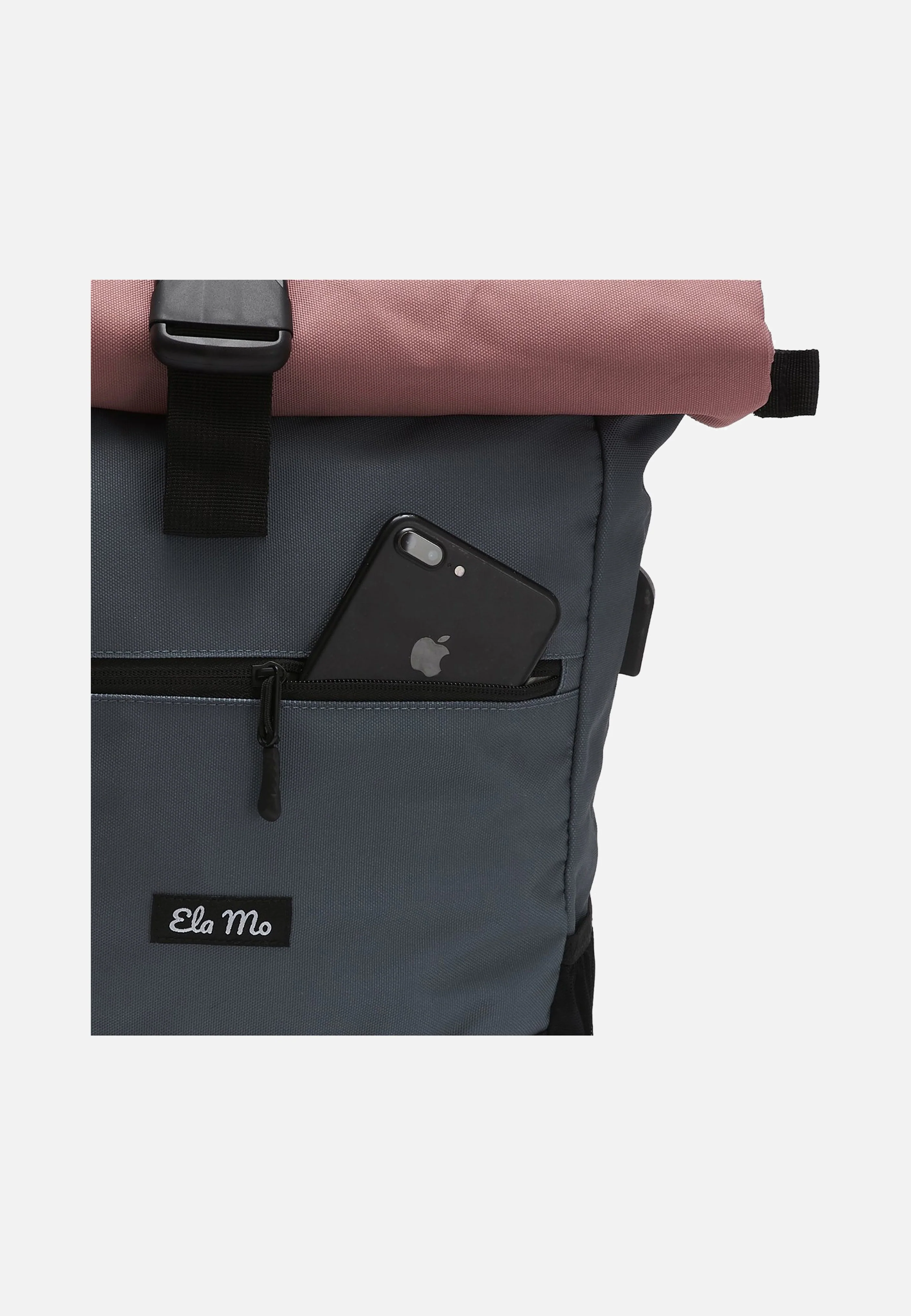 Rolltop Salmon - Rolltop Rucksack - Image 4