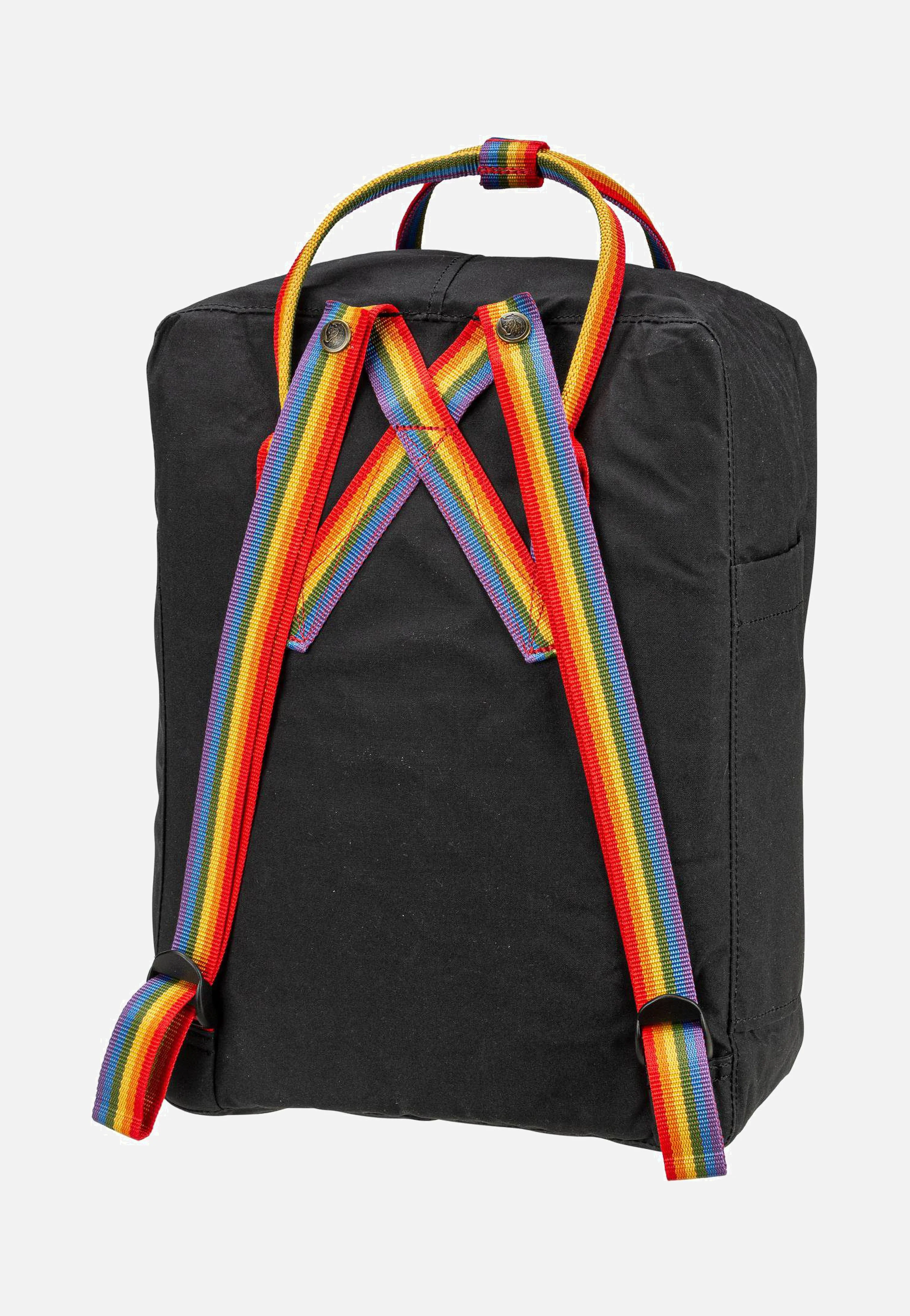 Kanken Rainbow Black/Rainbow Pattern - Rucksack - Image 2