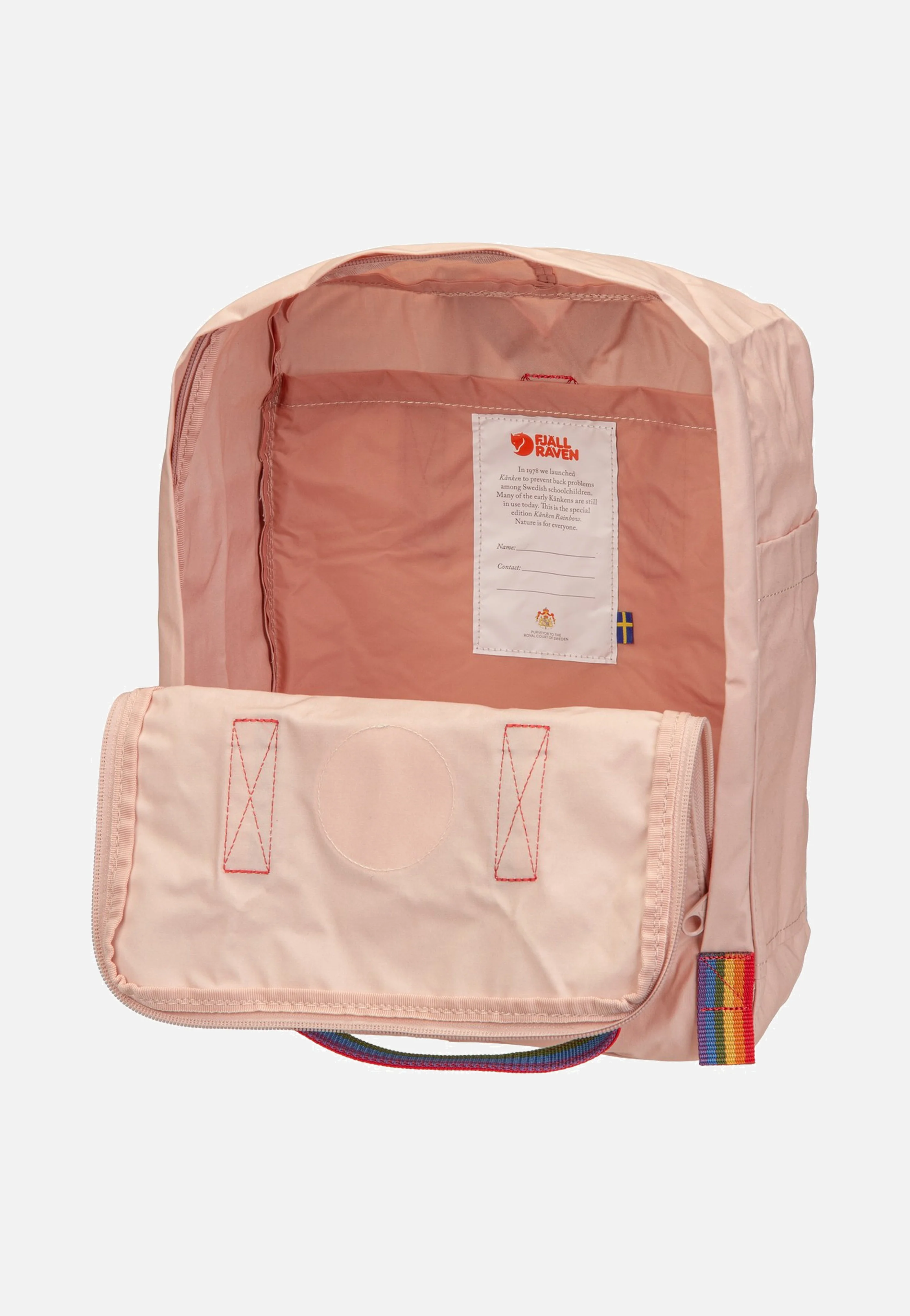 Kanken Rainbow Chalk Rose/Rainbow - Rucksack - Image 6
