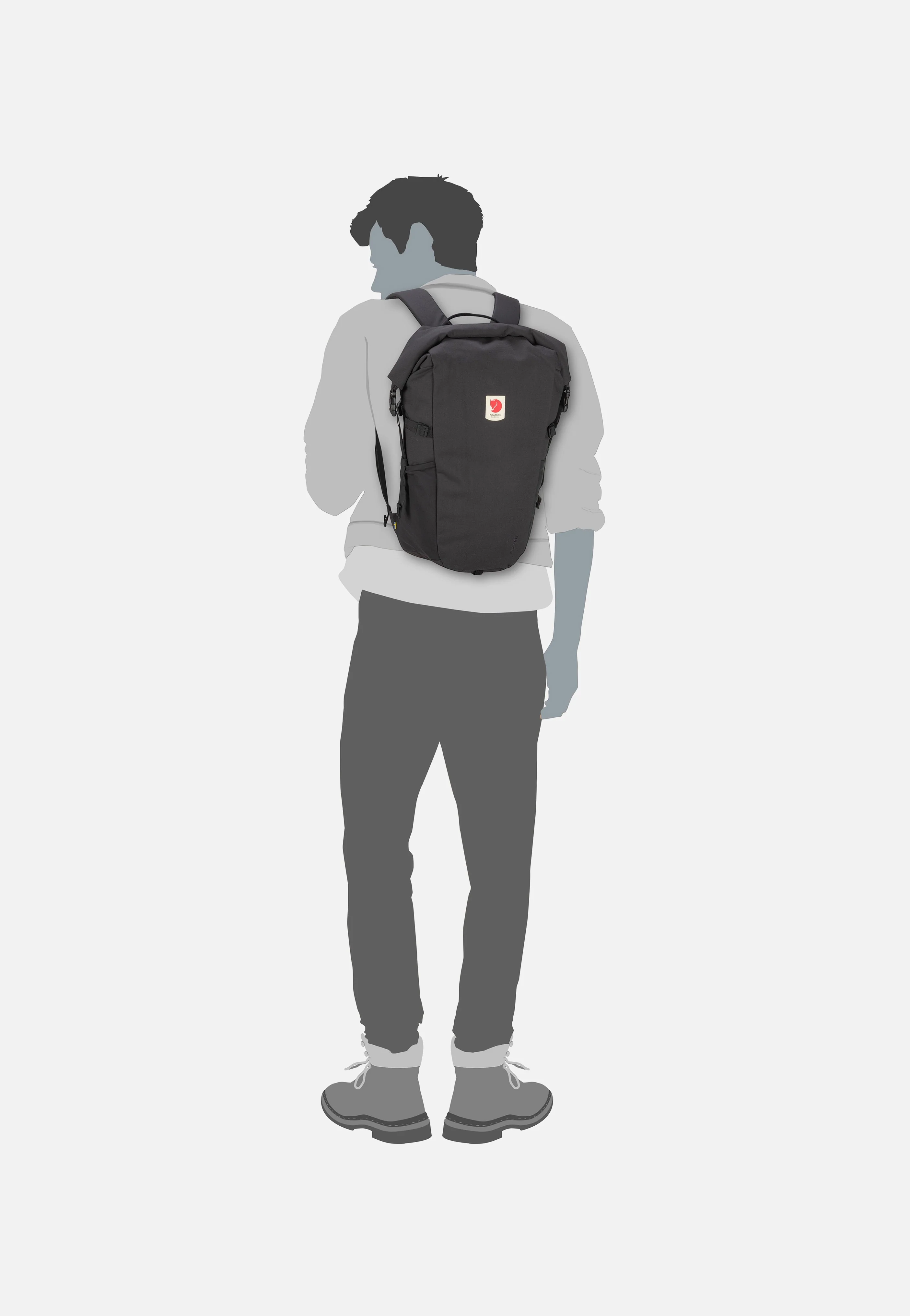 Ulvö Rolltop 30 Black - Rolltop Rucksack - Image 5