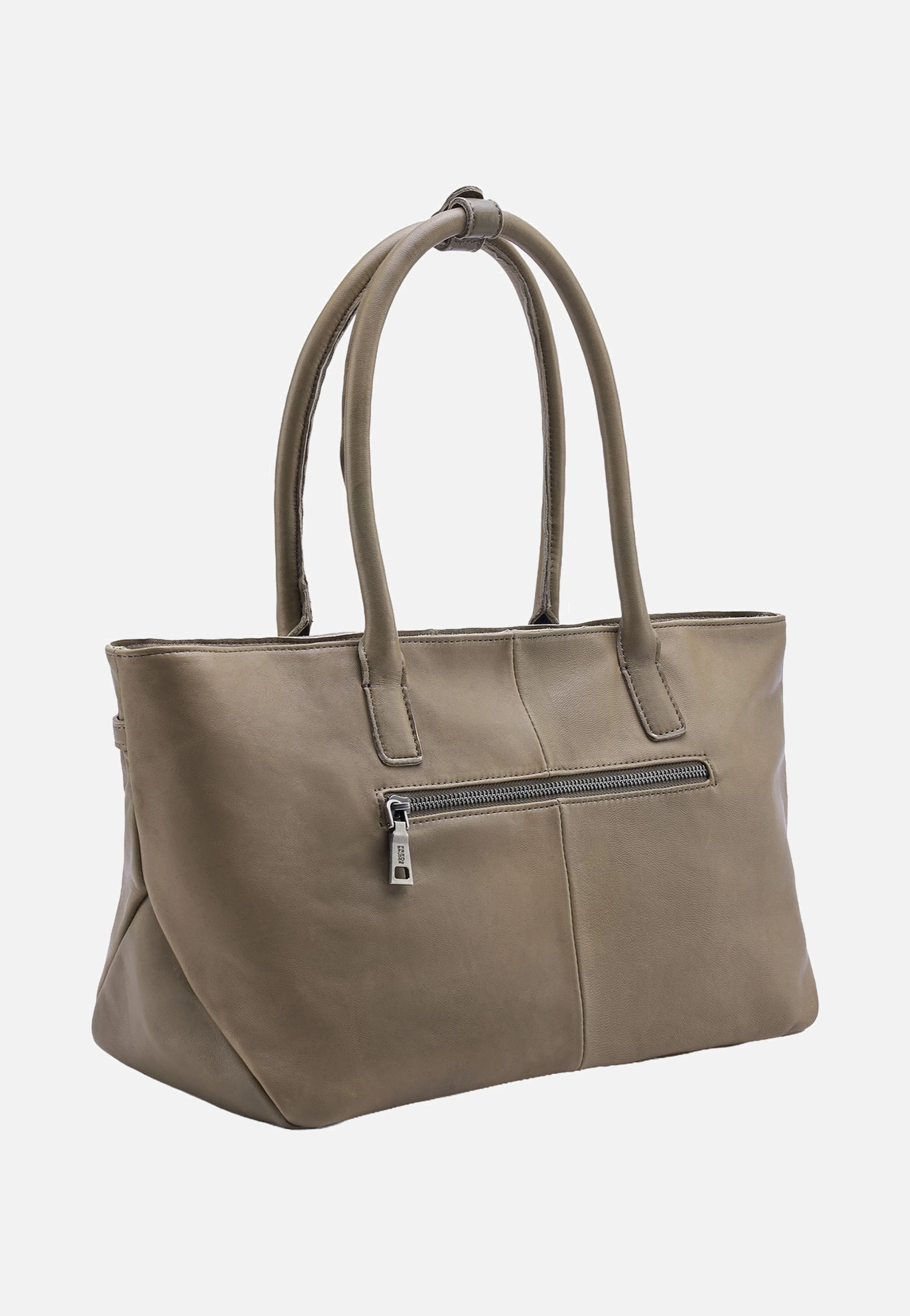 Belted With Love Shopper Grey Khaki - Shopper - Image 3