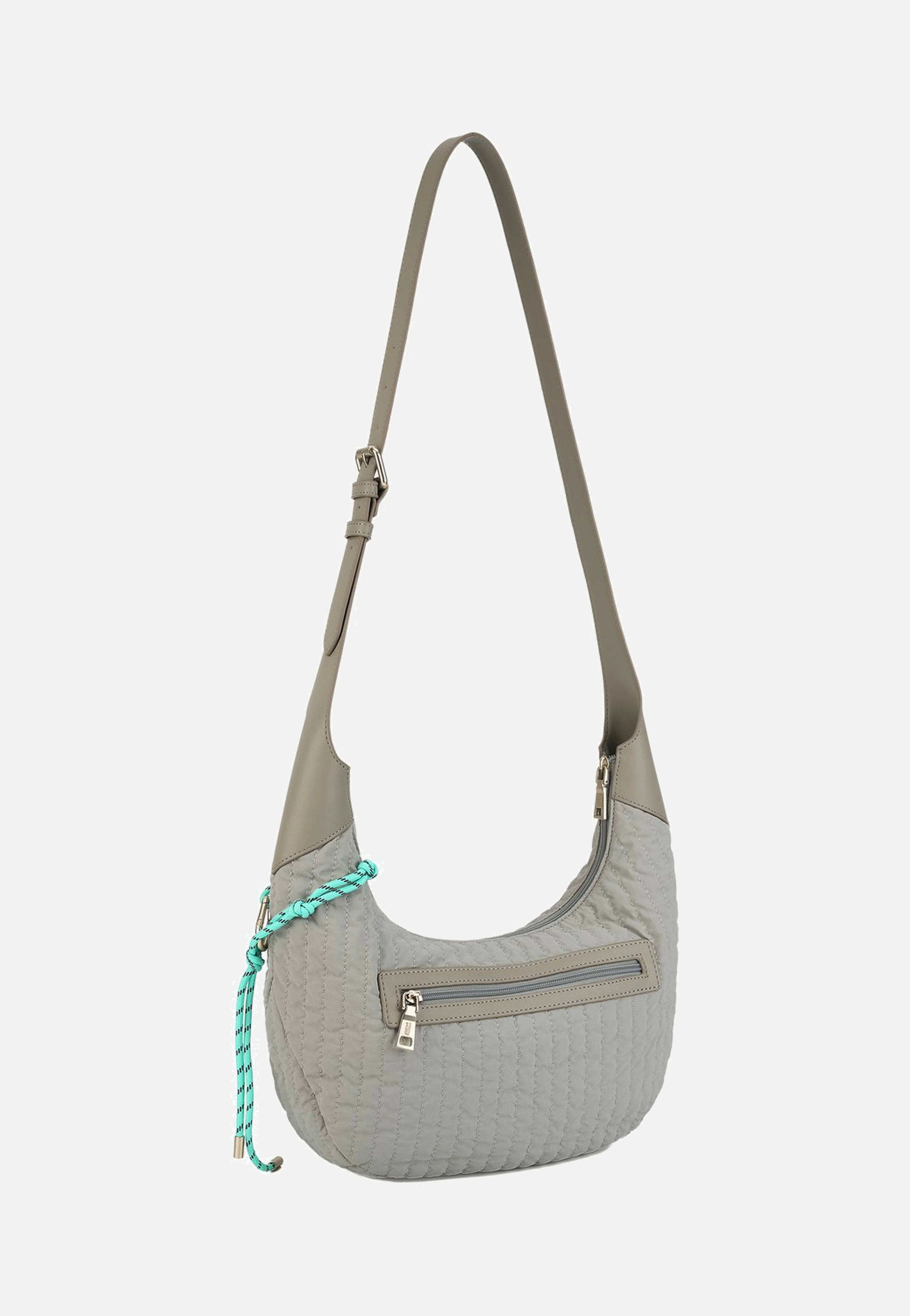 Just Flow Round Hobo Light Grey - Hobo Bag - Image 2