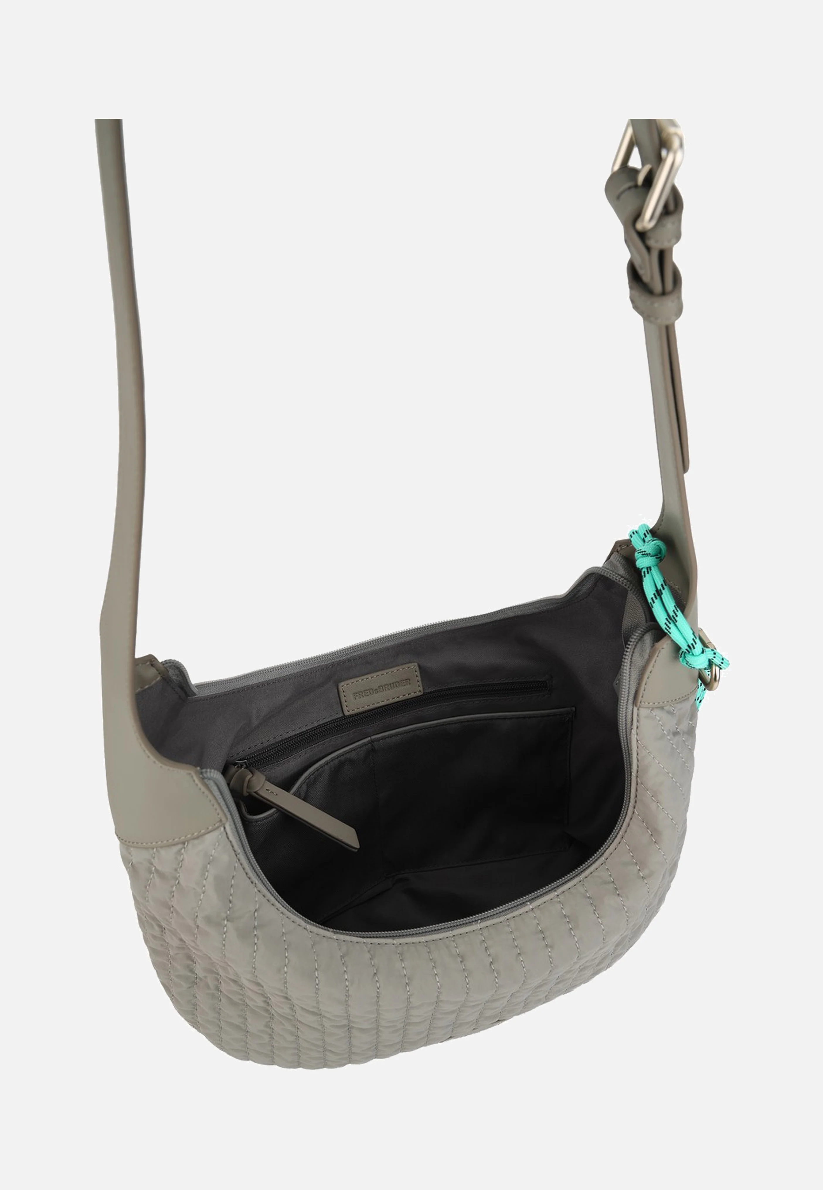 Just Flow Round Hobo Light Grey - Hobo Bag - Image 3