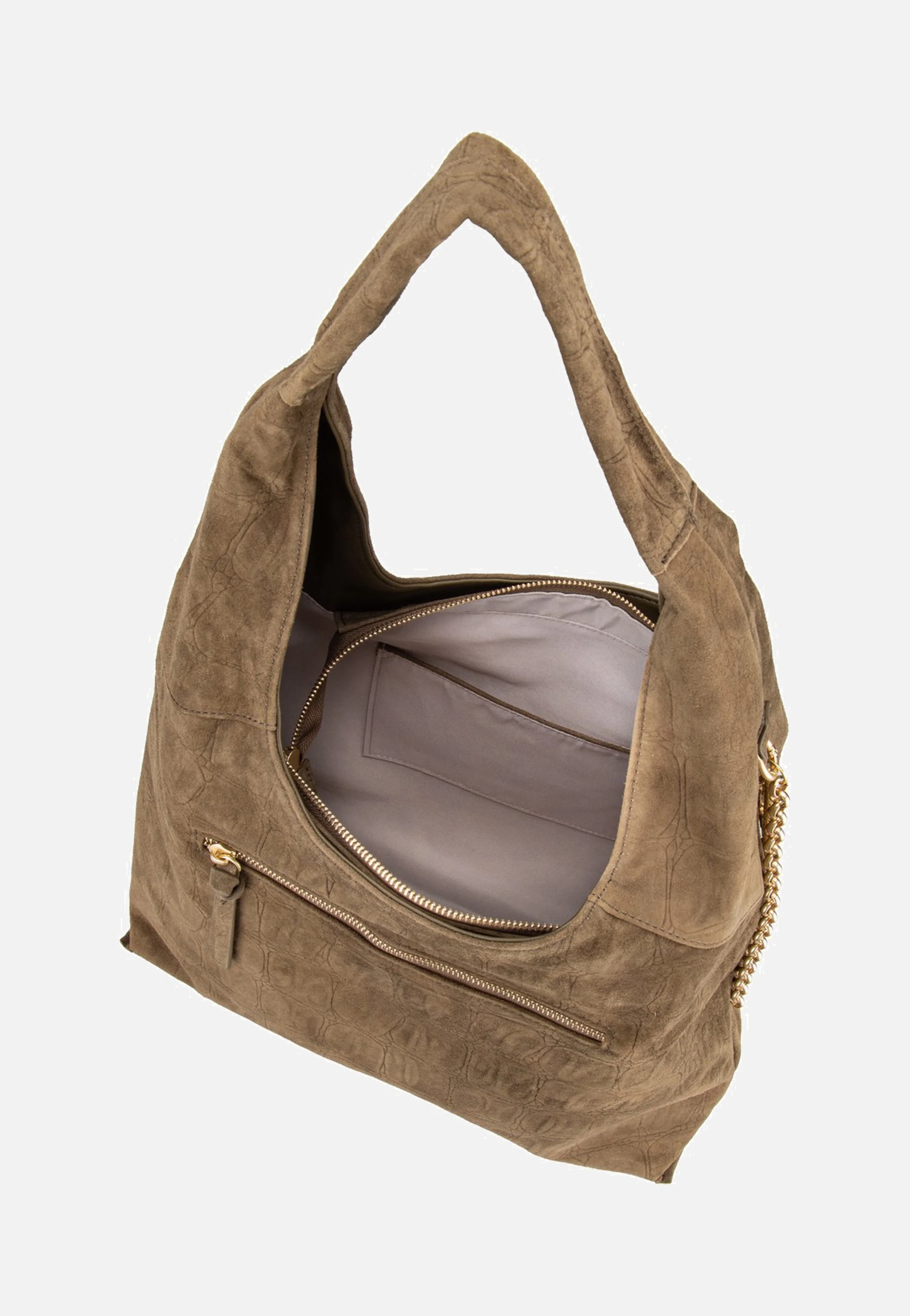 Velvet Wild Hobo Khaki - Hobo Bag - Image 6