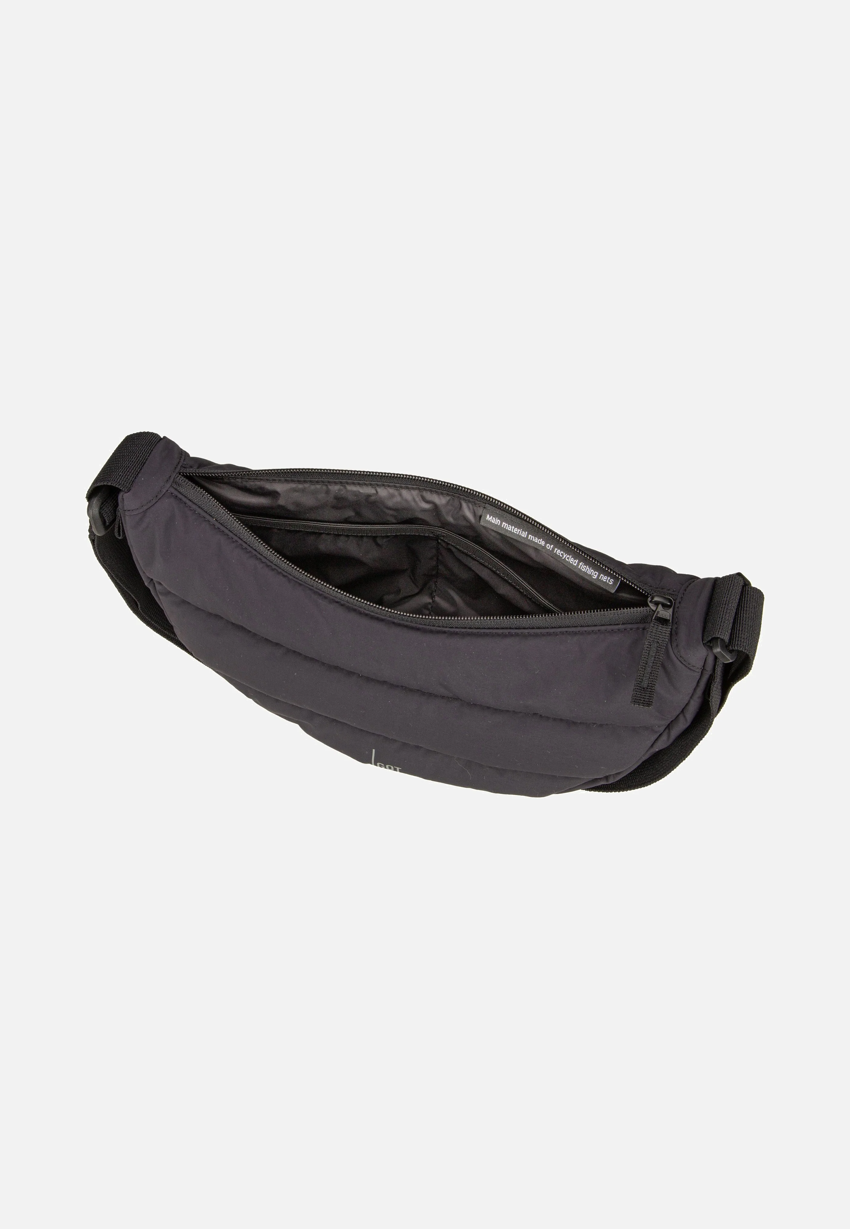 Puffer Moon Bag Small Monochrome Black - Crossbody Bag - Image 3