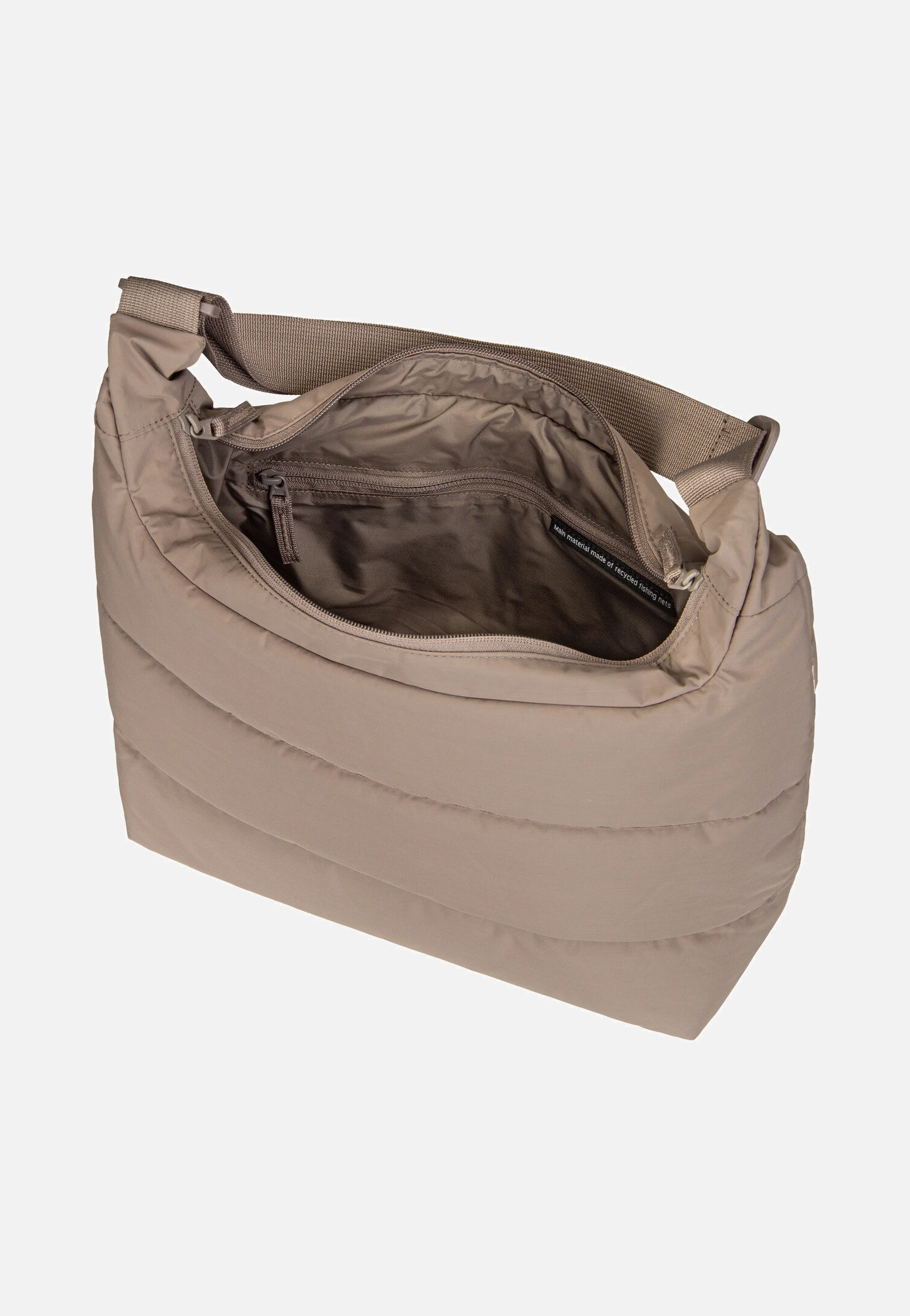 Puffer Square Bag Large Monochrome Oyster - Hobo Bag - Image 3