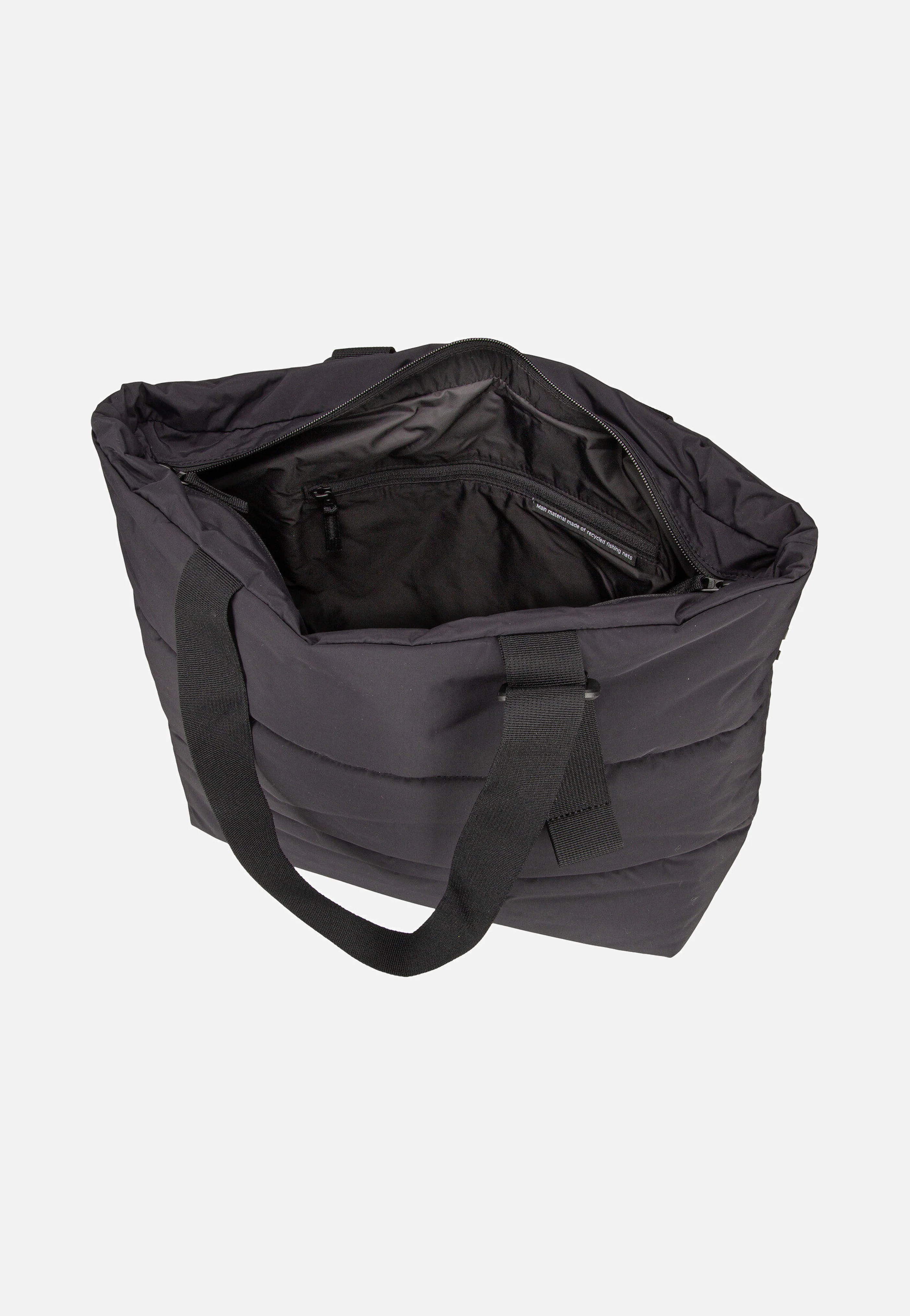 Puffer Tote Bag Monochrome Black - Shopper - Image 3