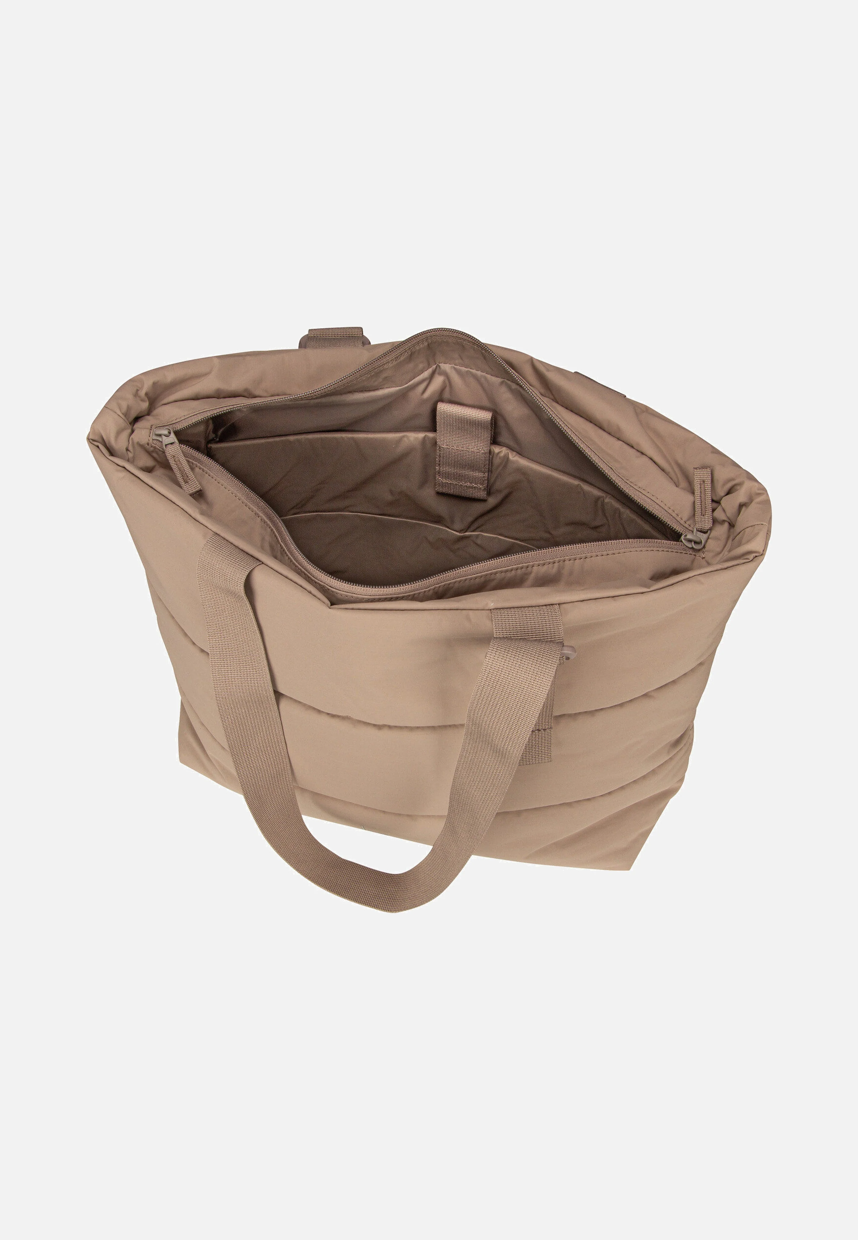 Puffer Tote Bag Monochrome Oyster - Shopper - Image 3