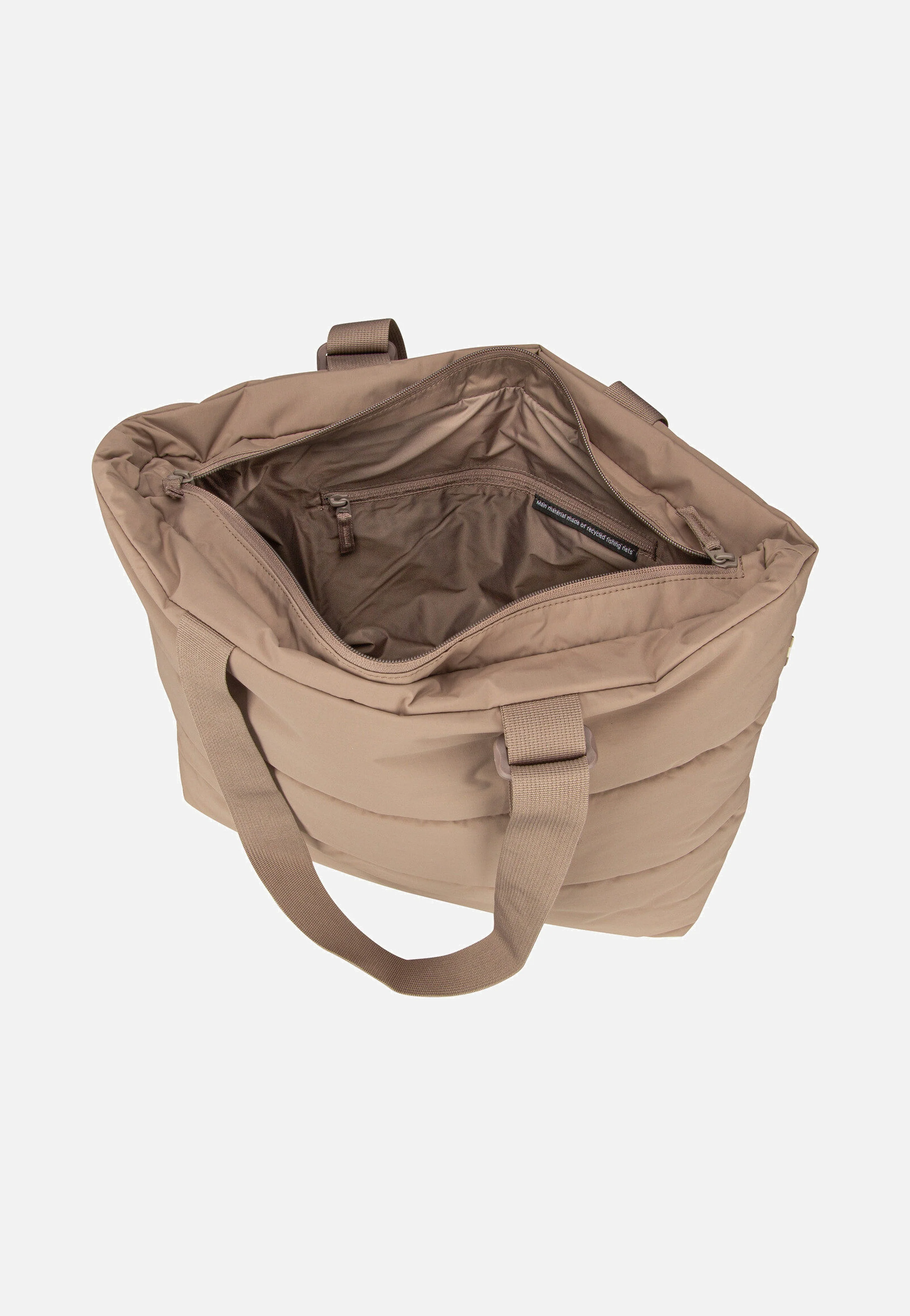 Puffer Tote Bag Monochrome Oyster - Shopper - Image 4
