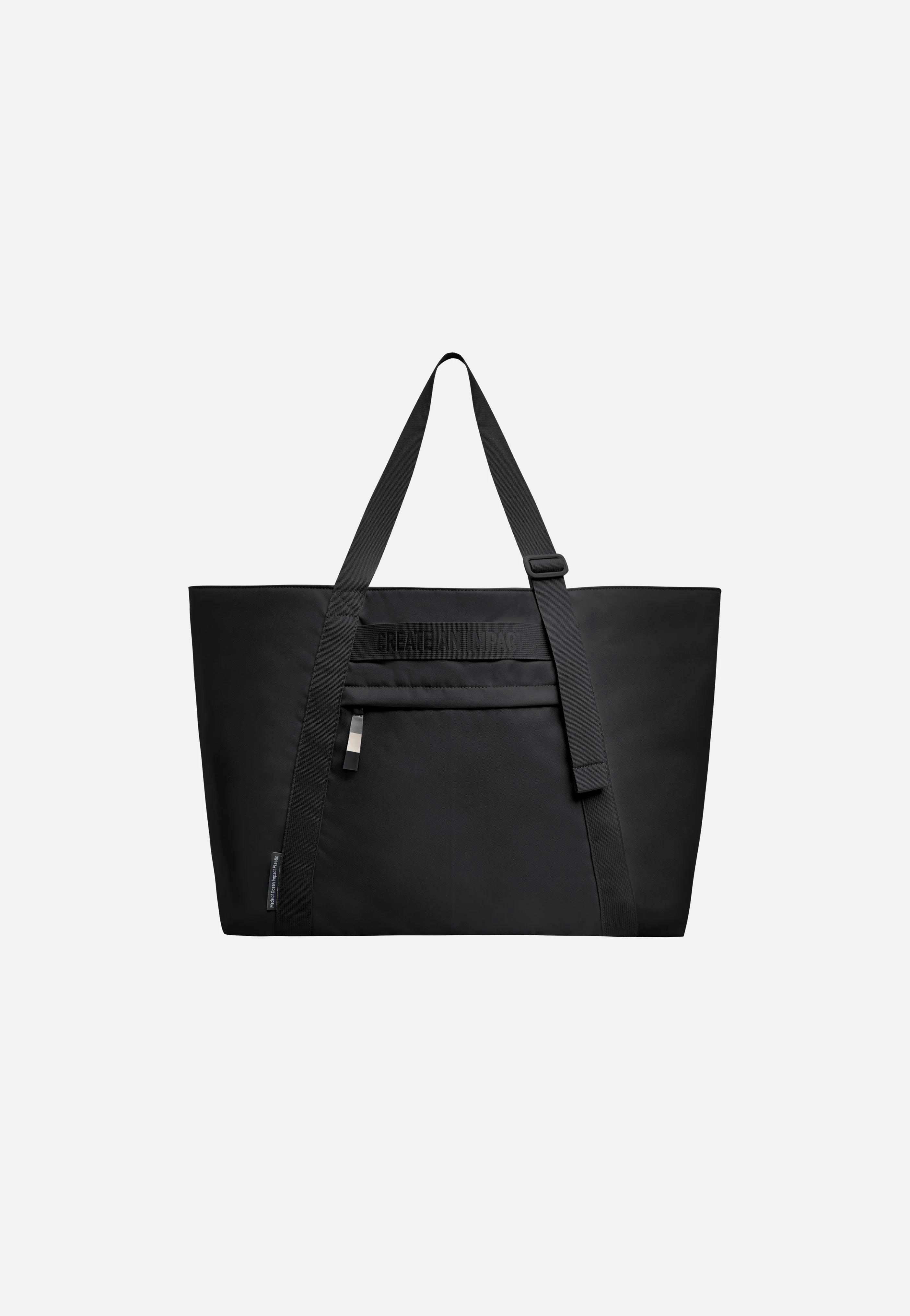 Tote Bag Large Monochrome Black - Shopper - Image 3