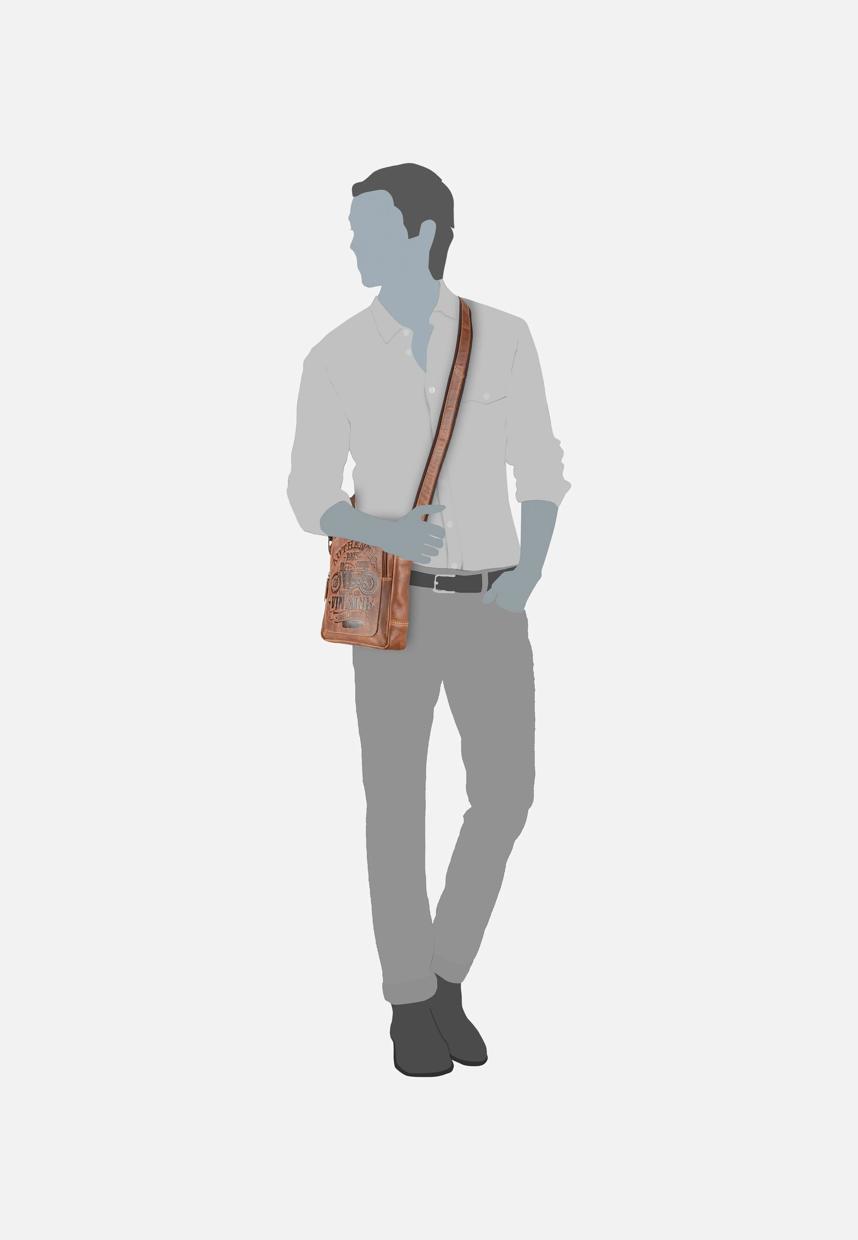 Cafe Racer 0832 Antikbraun - Crossbody Bag - Image 6