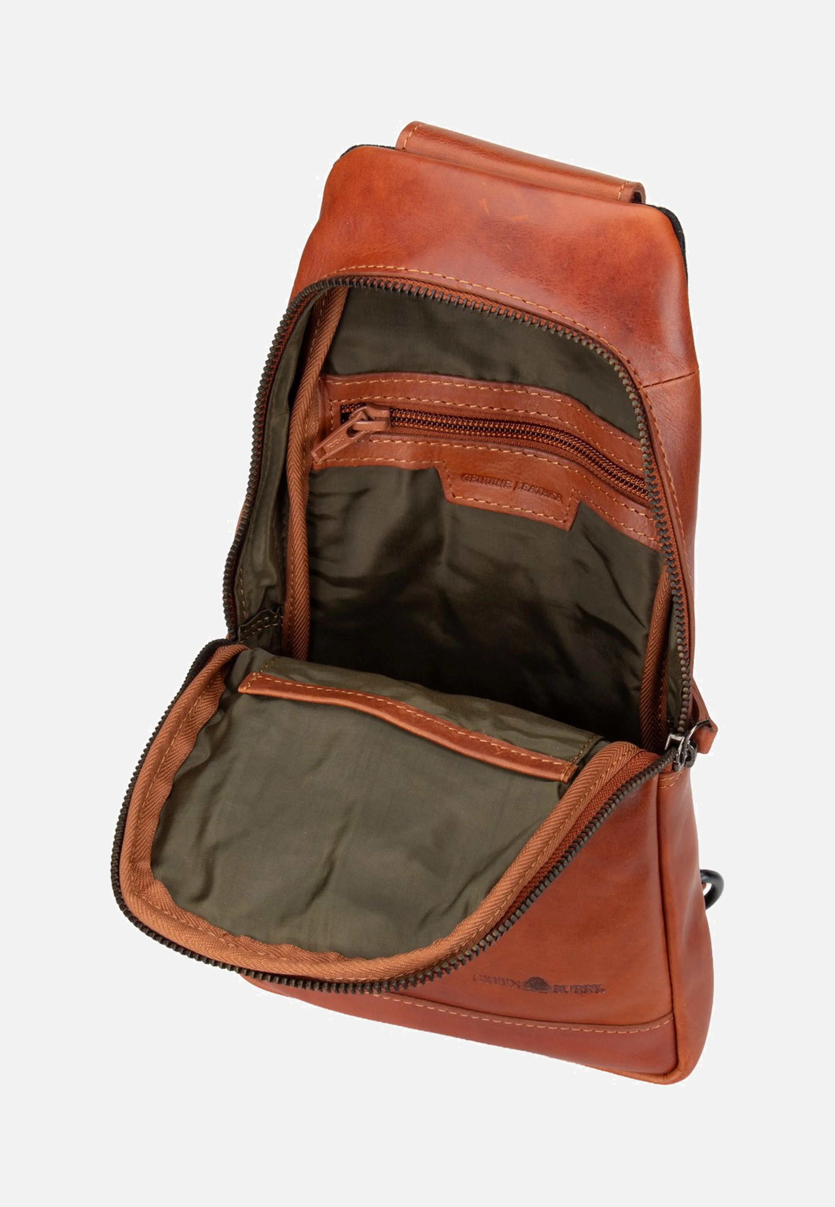 Newport Crossover-Bag Caramel - Crossbody Bag - Image 5