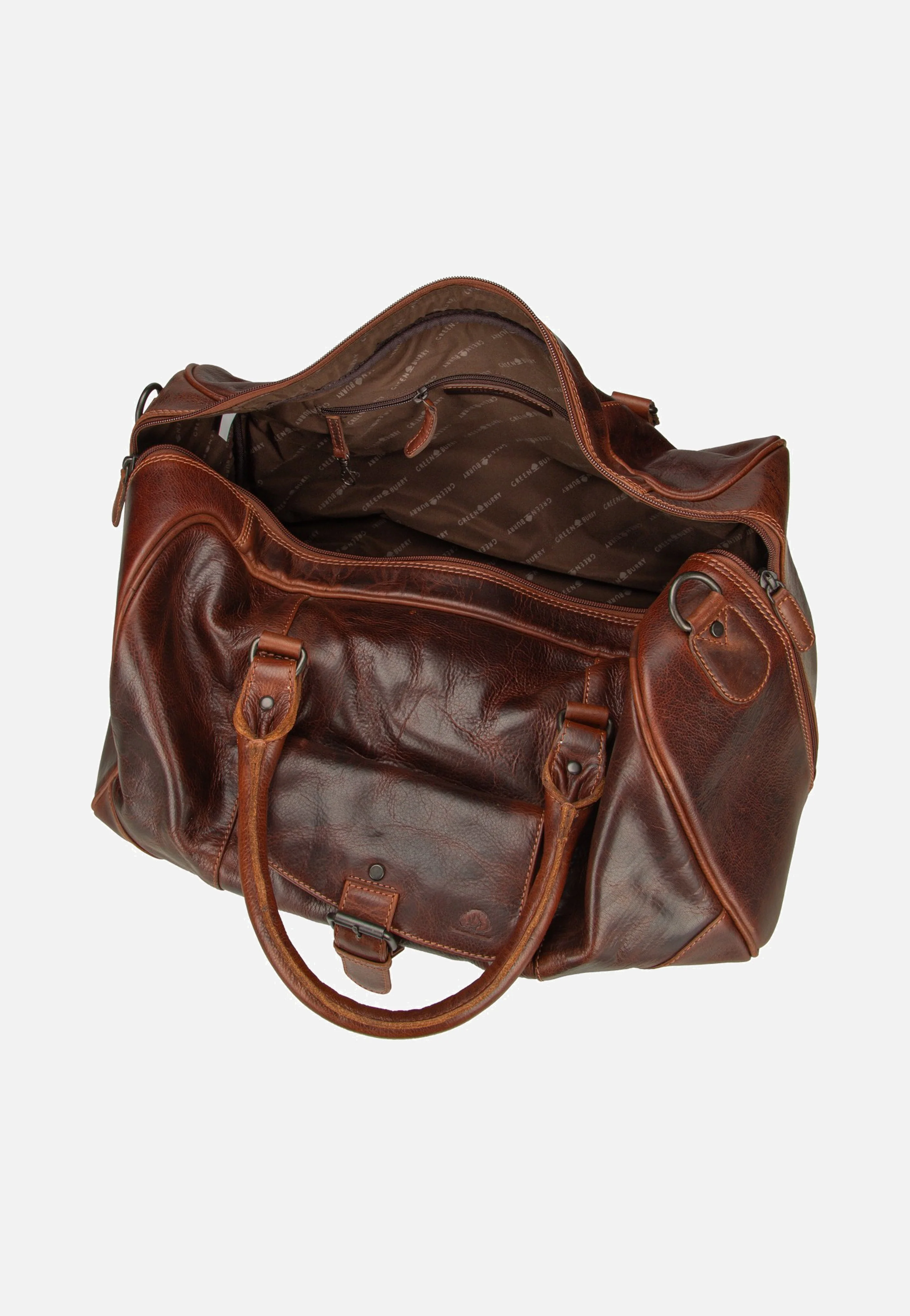Rugged Travelbag Teak Brown - Weekender - Image 4