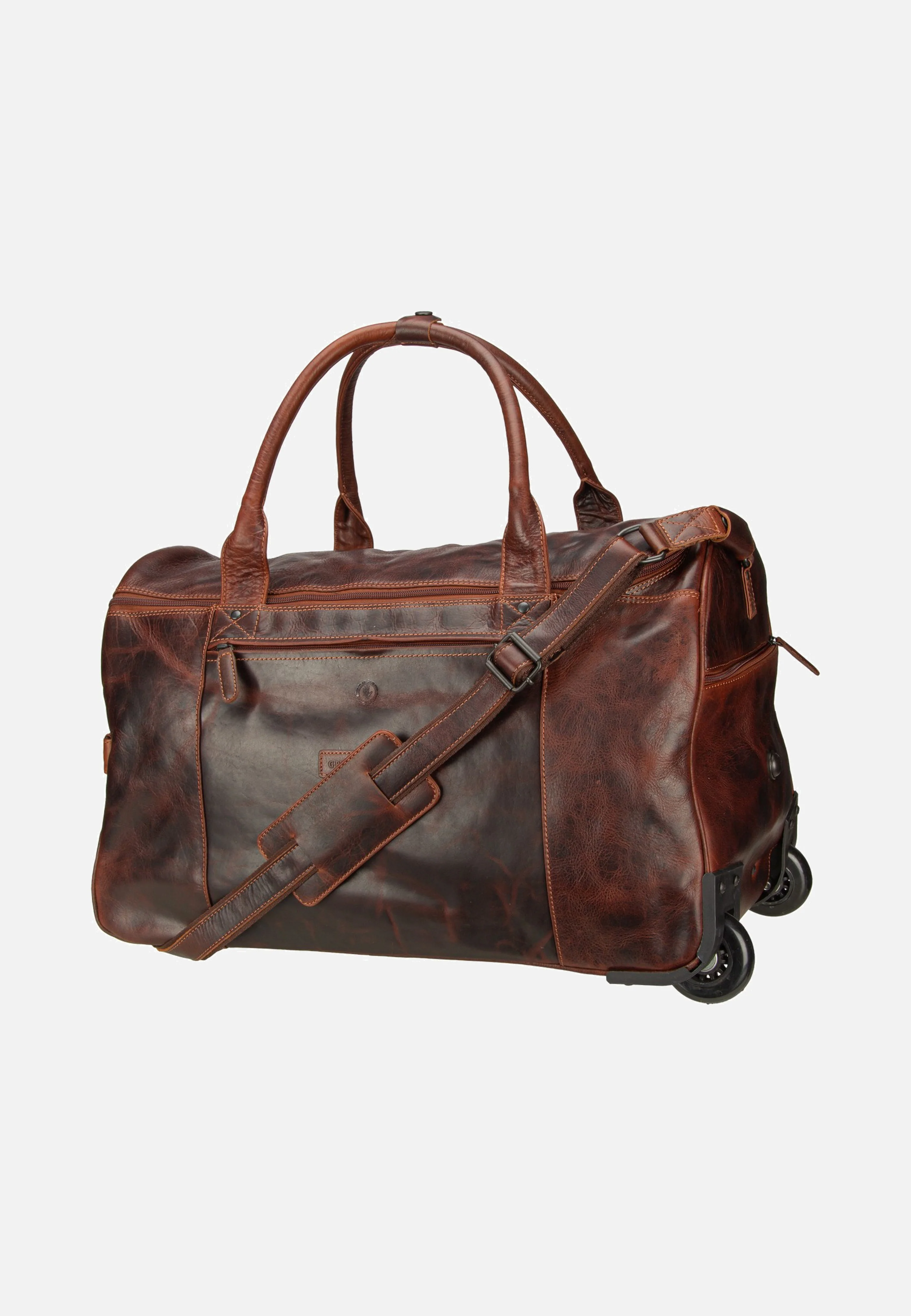 Rugged Trolley Traveller Teak Brown - Travel Bag - Image 3