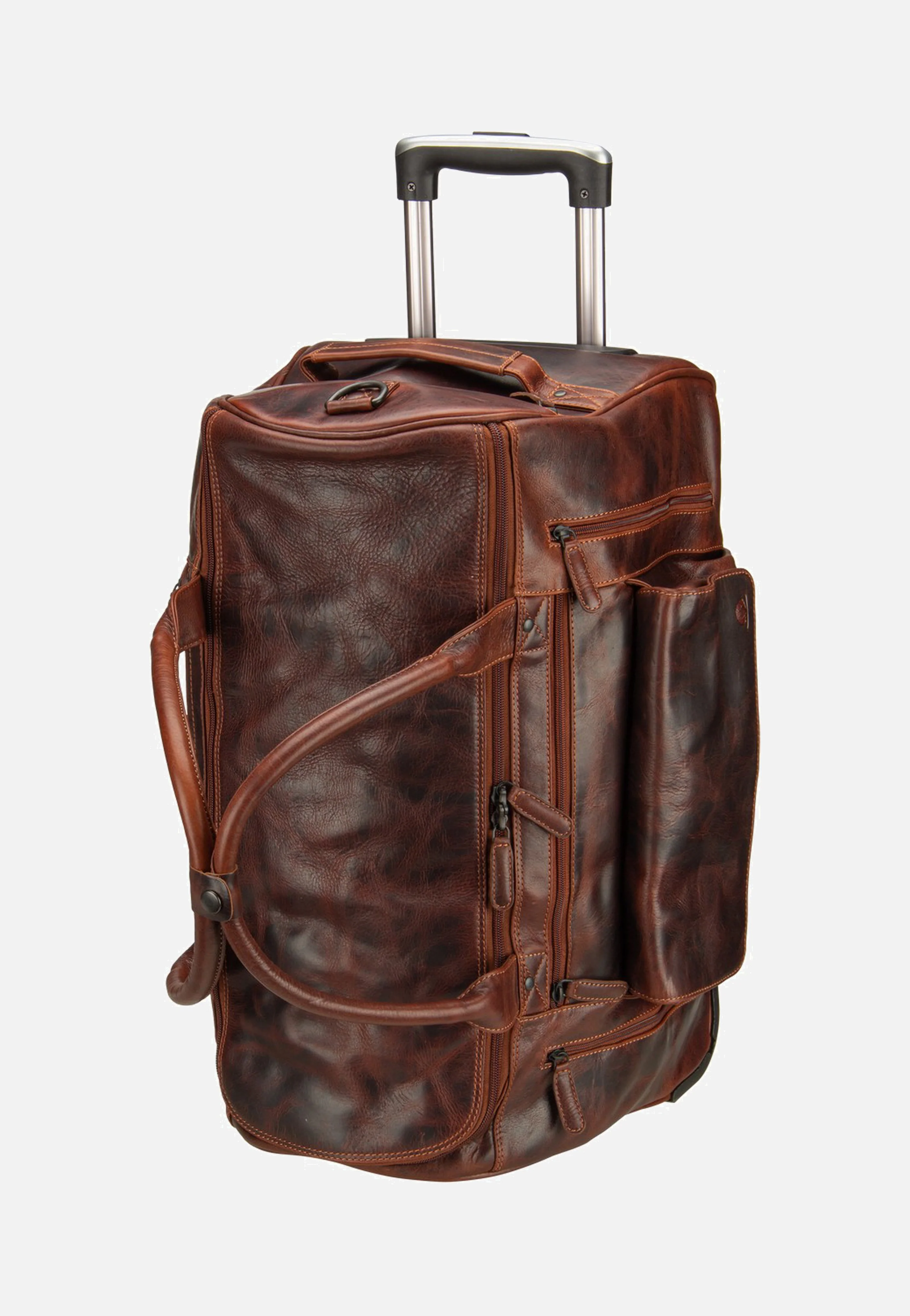Rugged Trolley Traveller Teak Brown - Travel Bag - Image 5