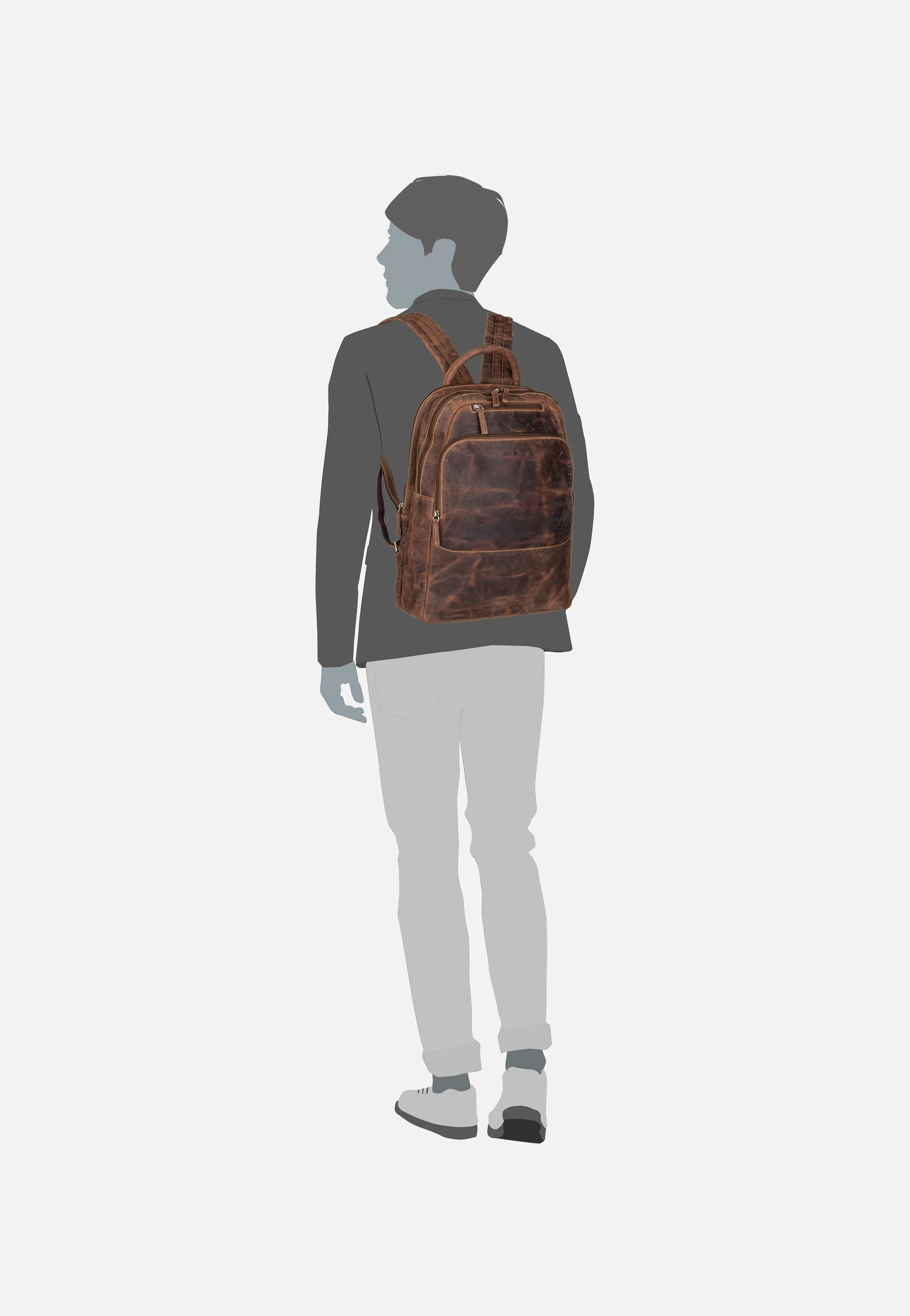 Vintage 1531 Sattelbraun - Rucksack - Image 8