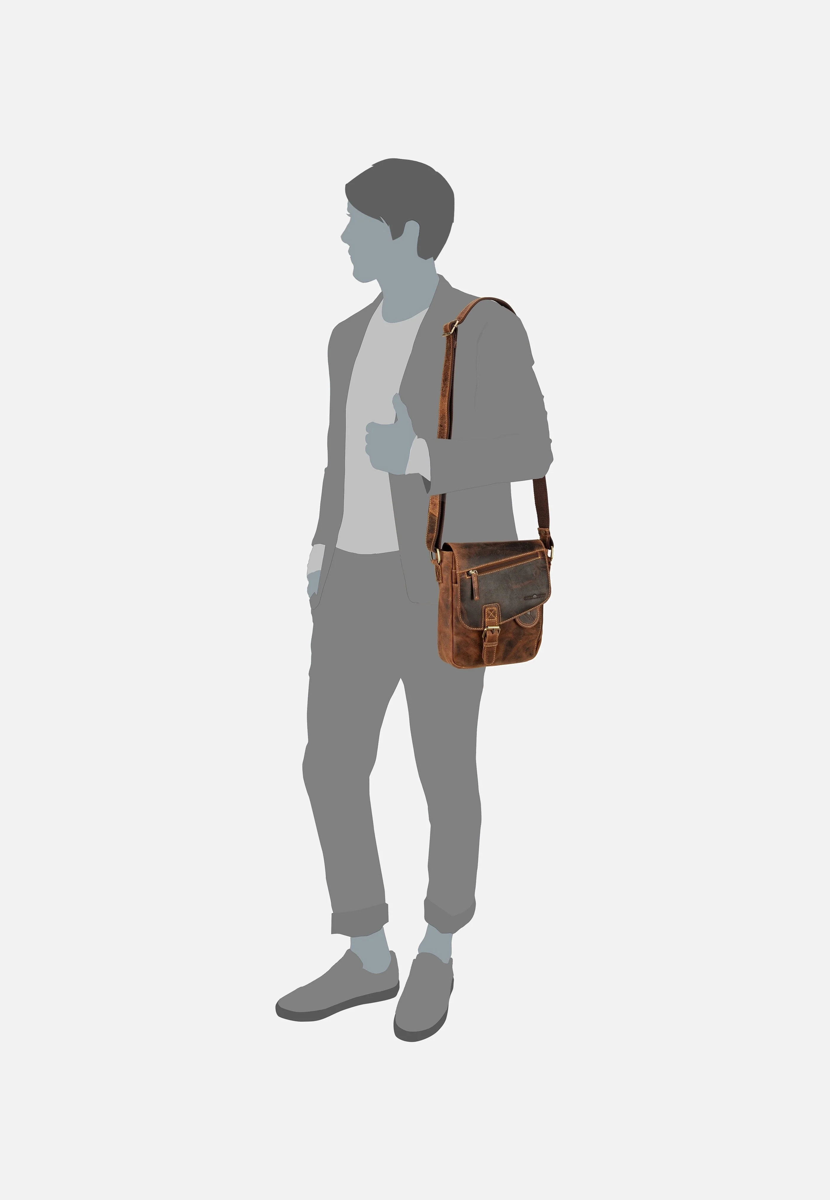 Vintage 1540 Revolver Bag S Sattelbraun - Crossbody Bag - Image 6