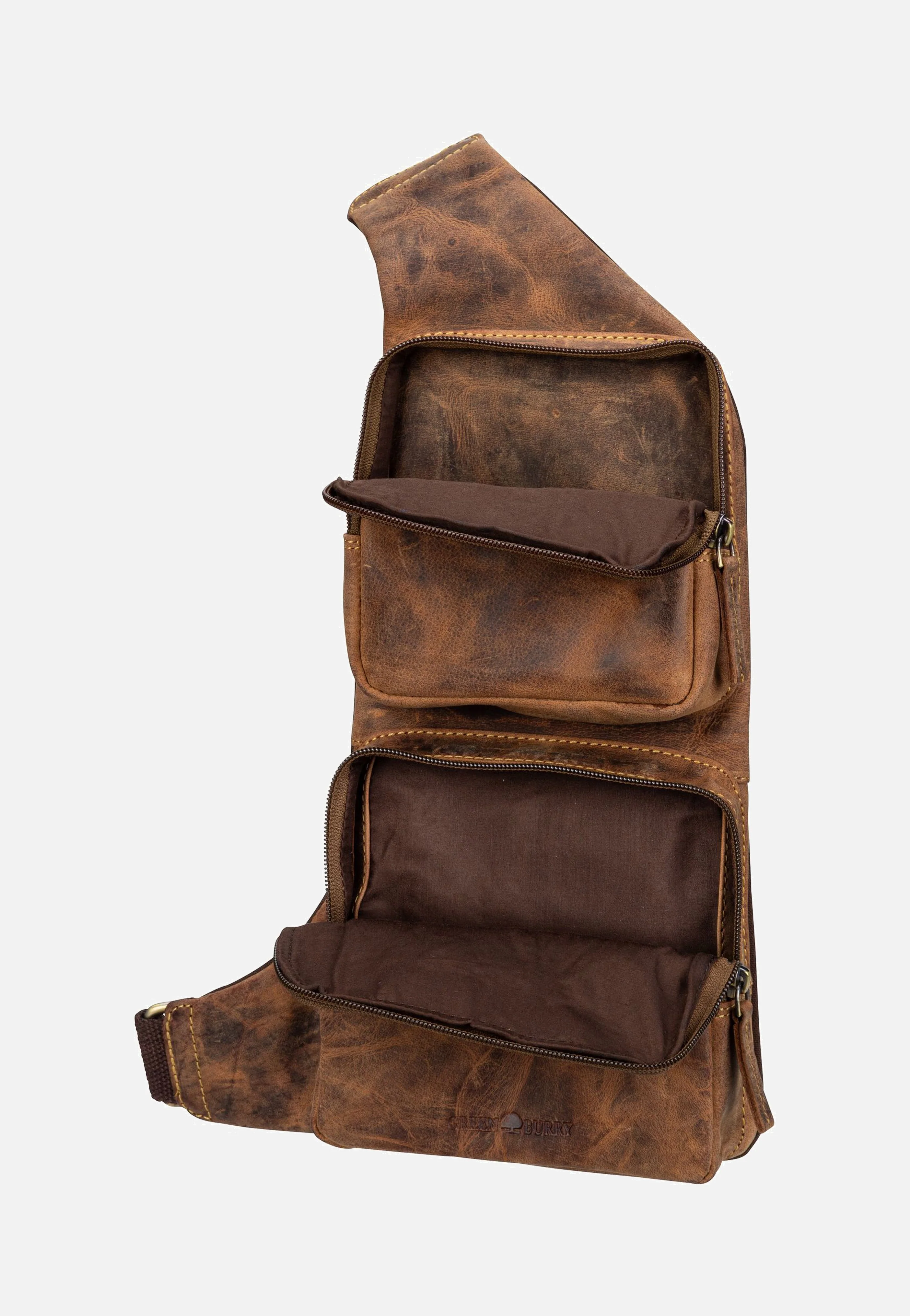 Vintage 1543 Bodybag Sattelbraun - Sling Bag - Image 4