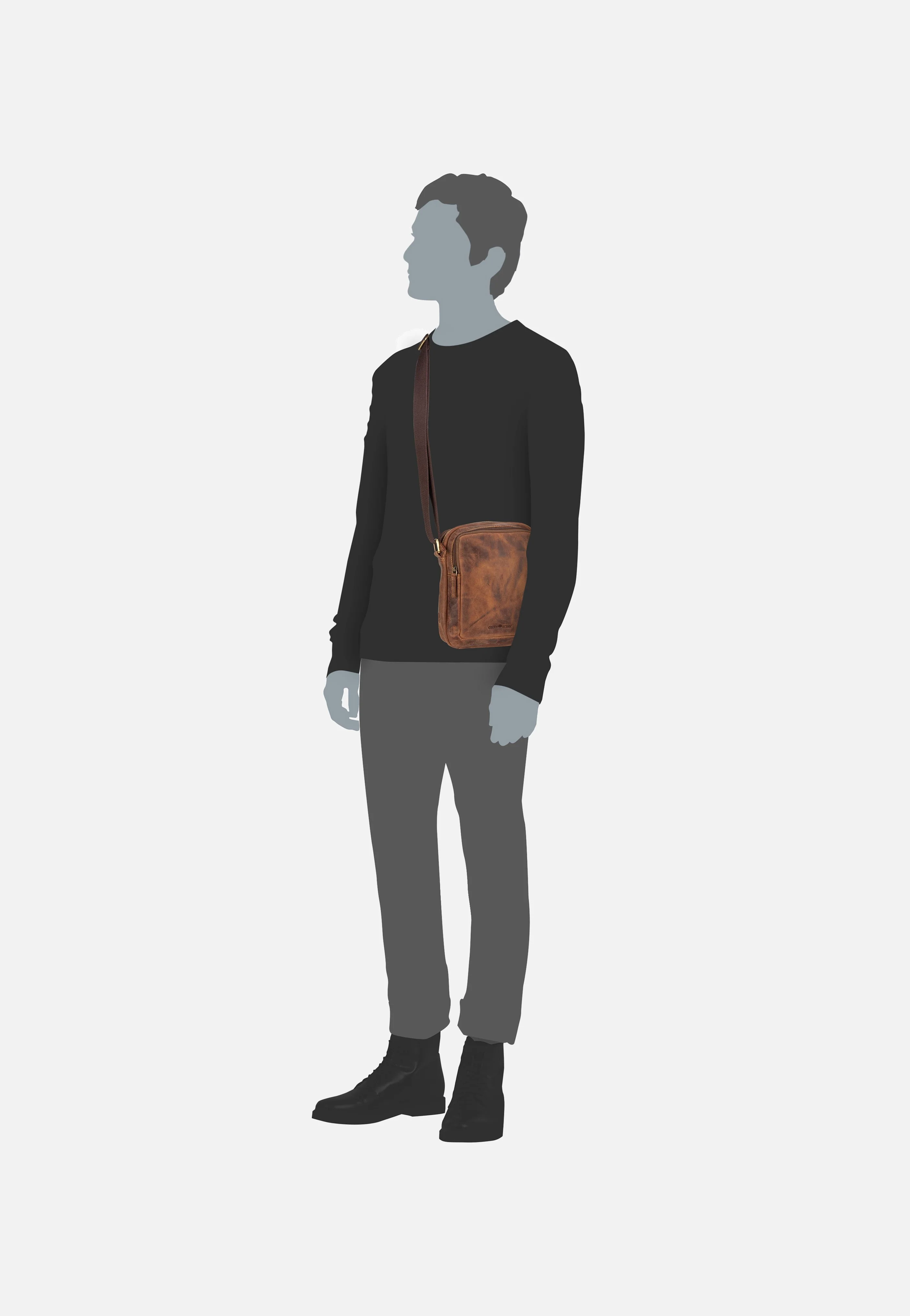 Vintage 1555 Sattelbraun - Crossbody Bag - Image 7