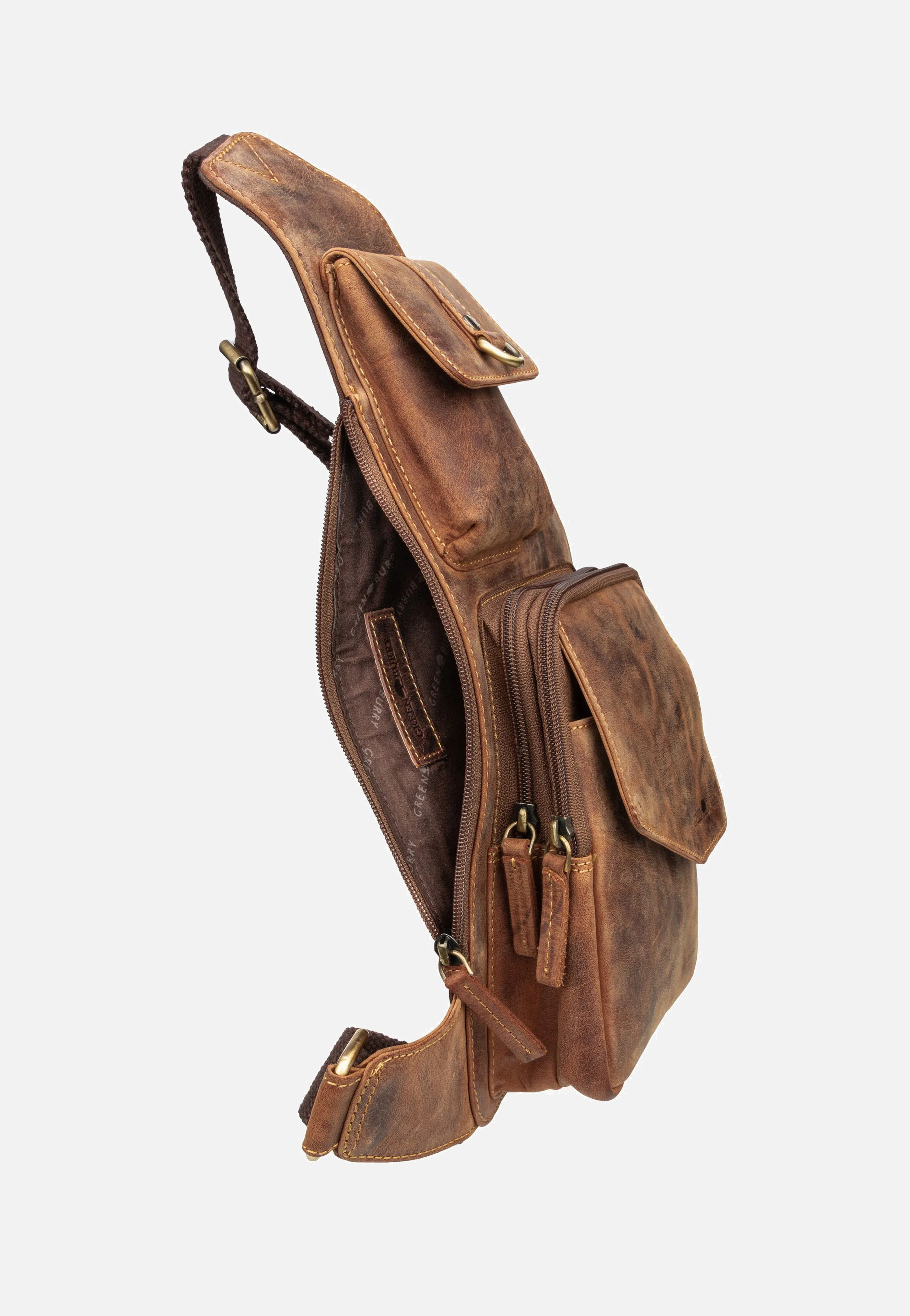 Vintage 1559 Bodybag Sattelbraun - Sling Bag - Image 3
