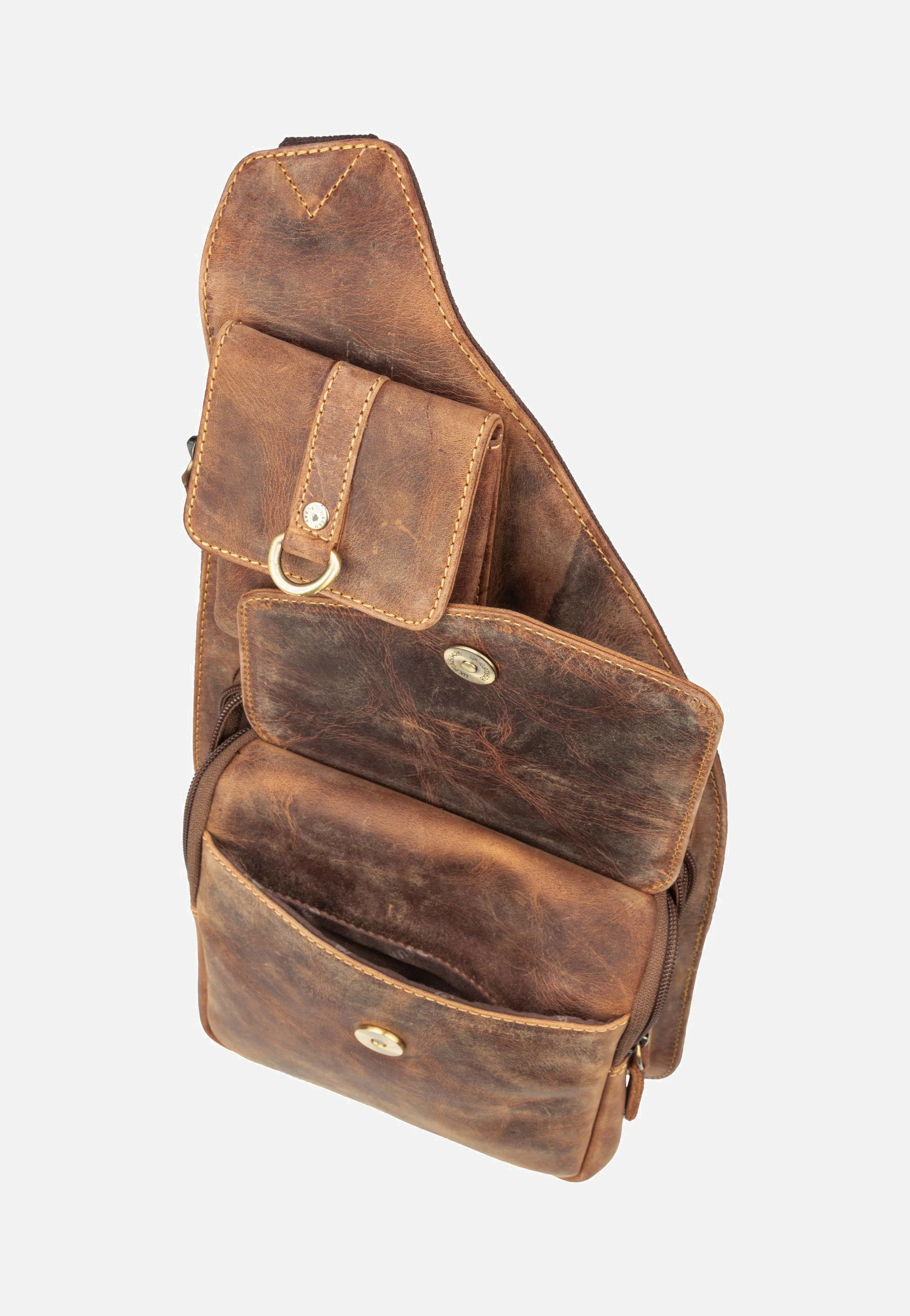 Vintage 1559 Bodybag Sattelbraun - Sling Bag - Image 5