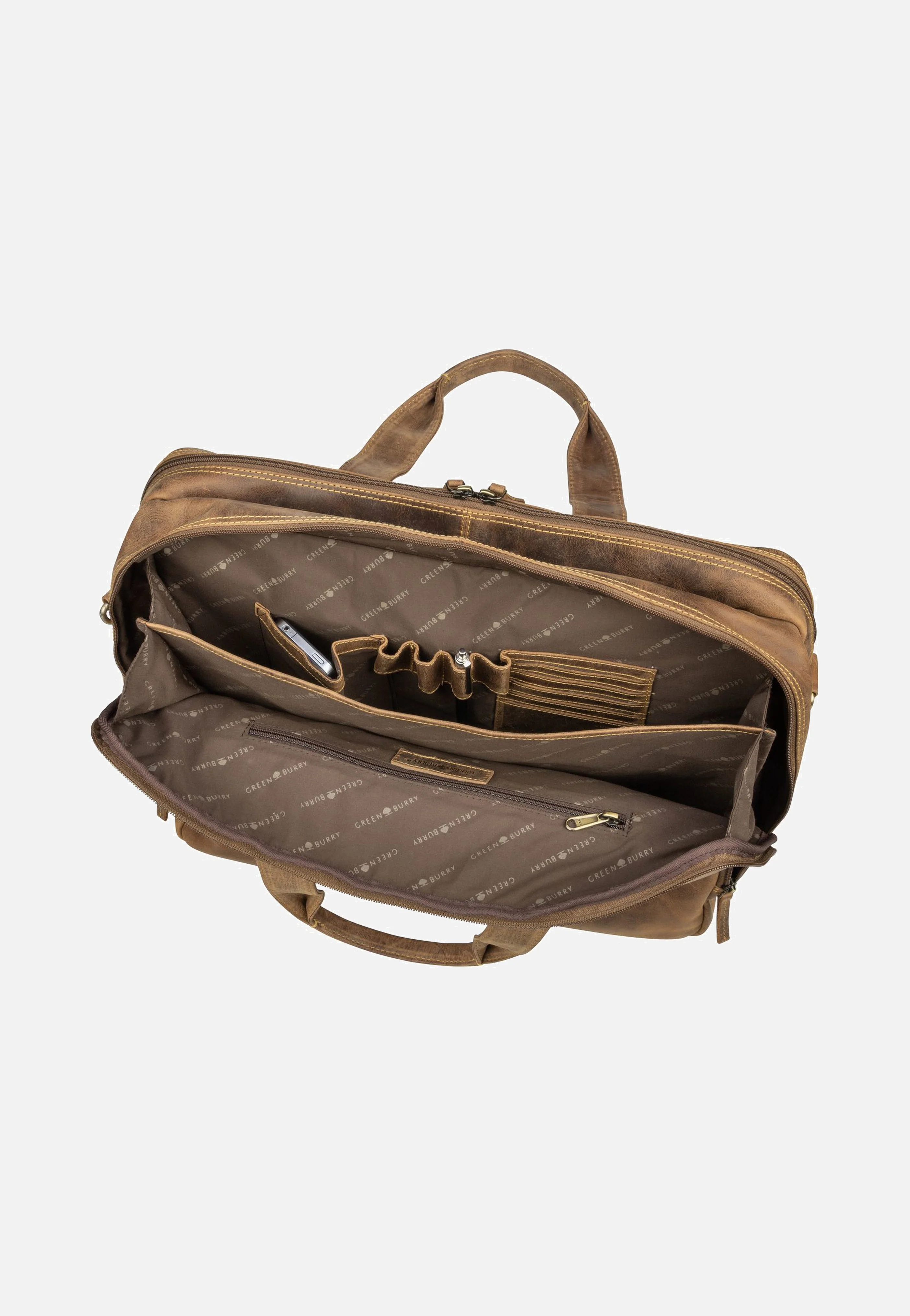 Vintage 1572 Teak-Brown - Aktentasche - Image 3
