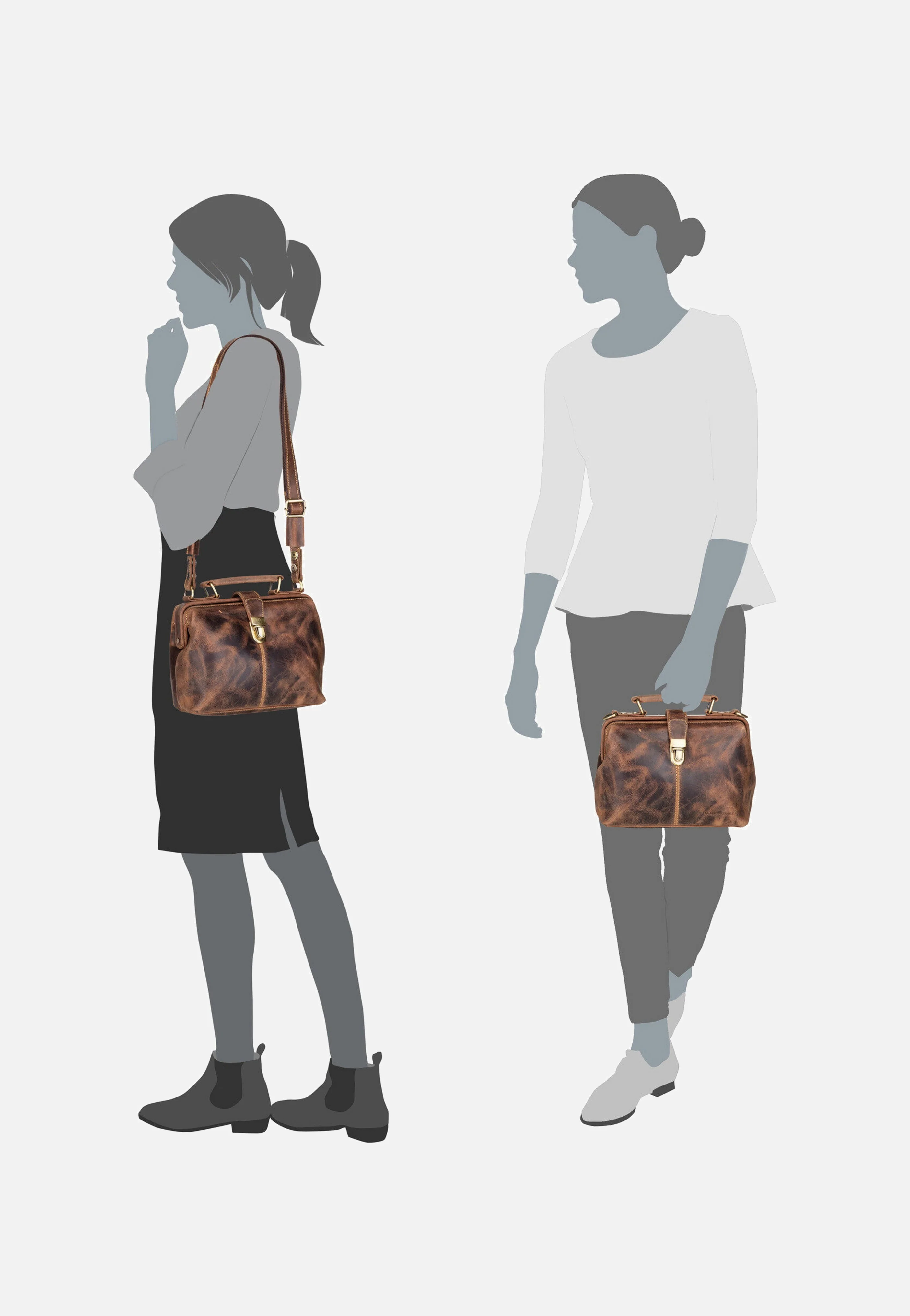 Vintage 1584S Sattelbraun - Henkeltasche - Image 6