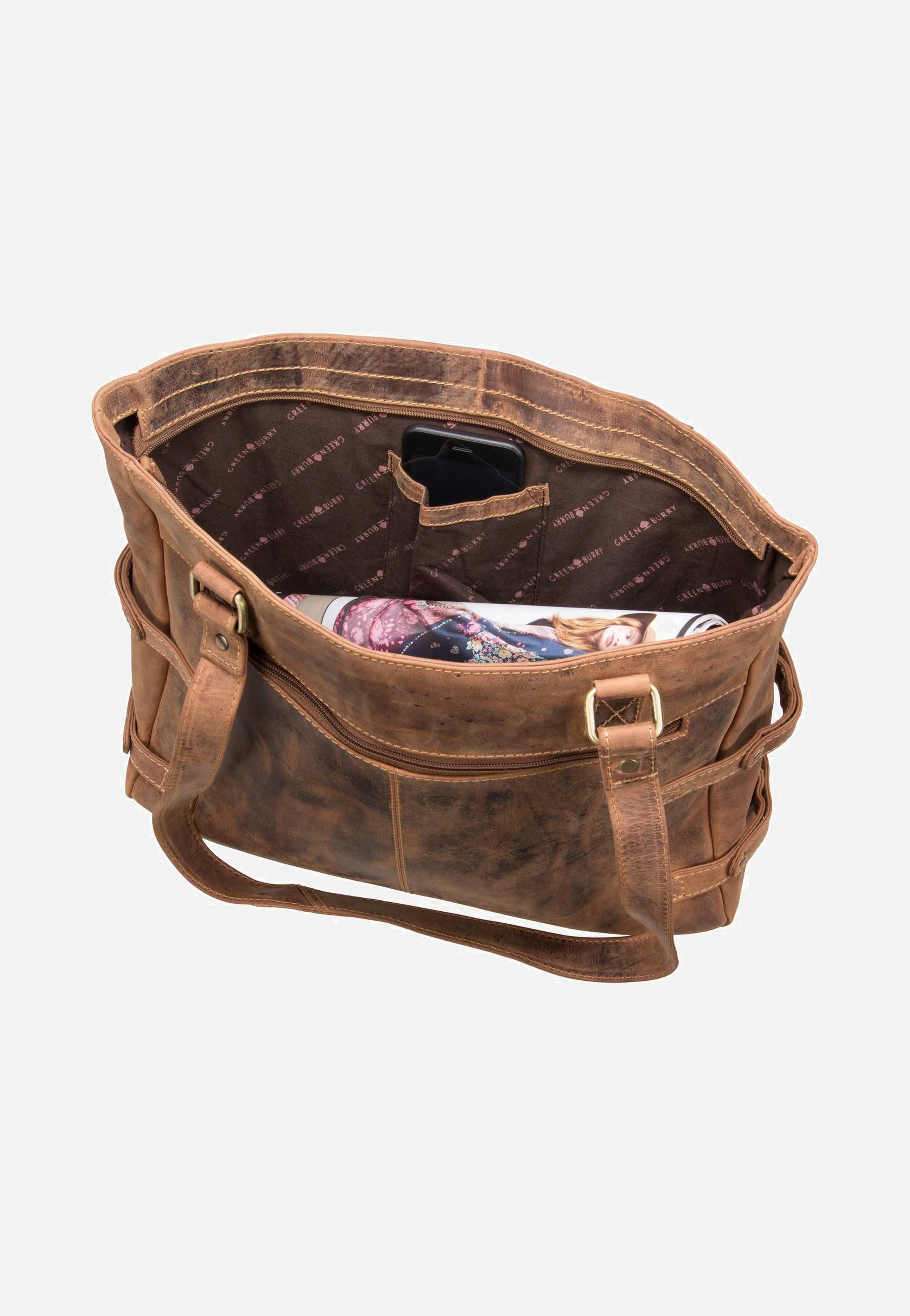 Vintage 1635 Sattelbraun - Shopper - Image 3