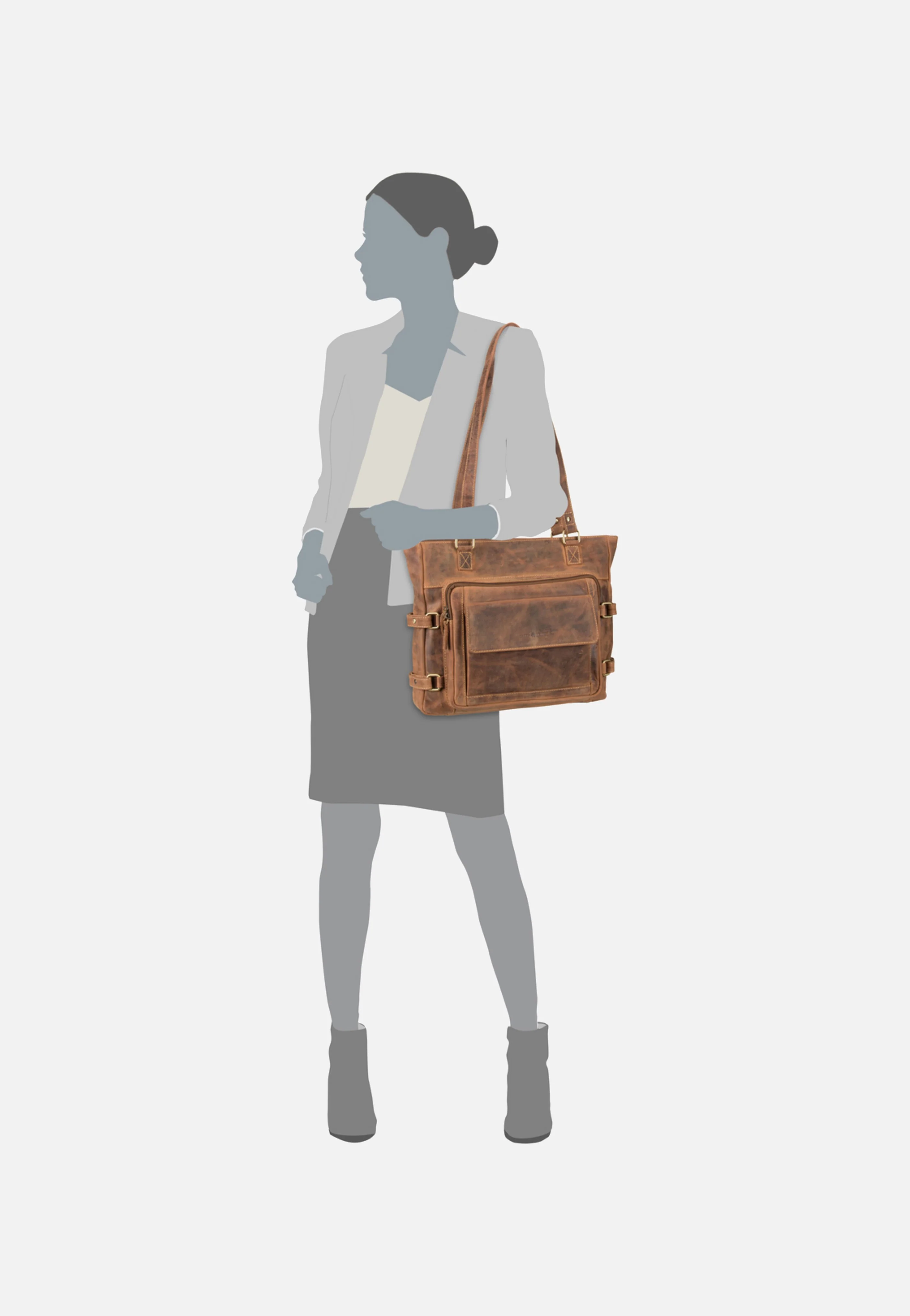 Vintage 1635 Sattelbraun - Shopper - Image 6