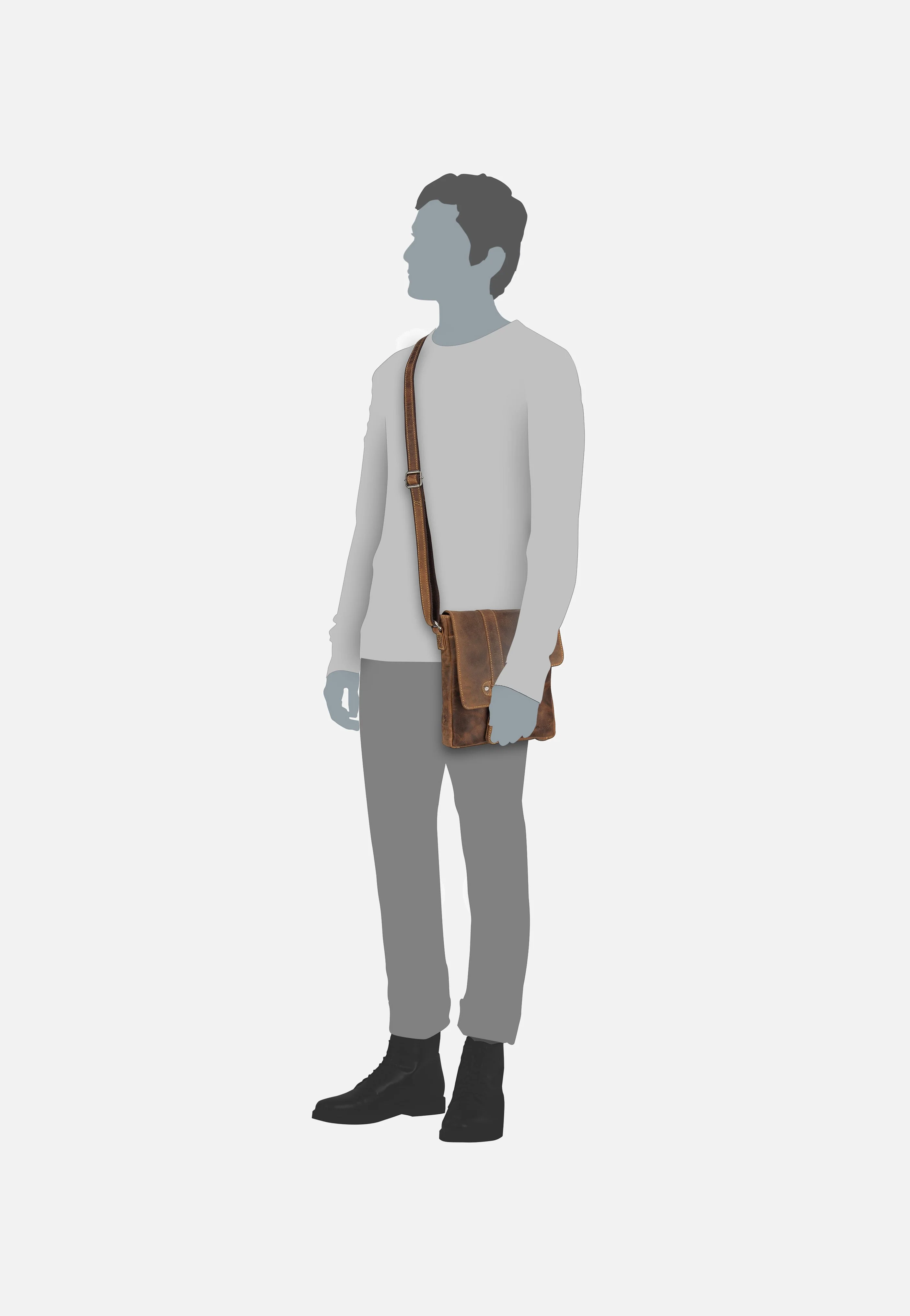 Vintage 1650/5 Sattelbraun - Crossbody Bag - Image 6